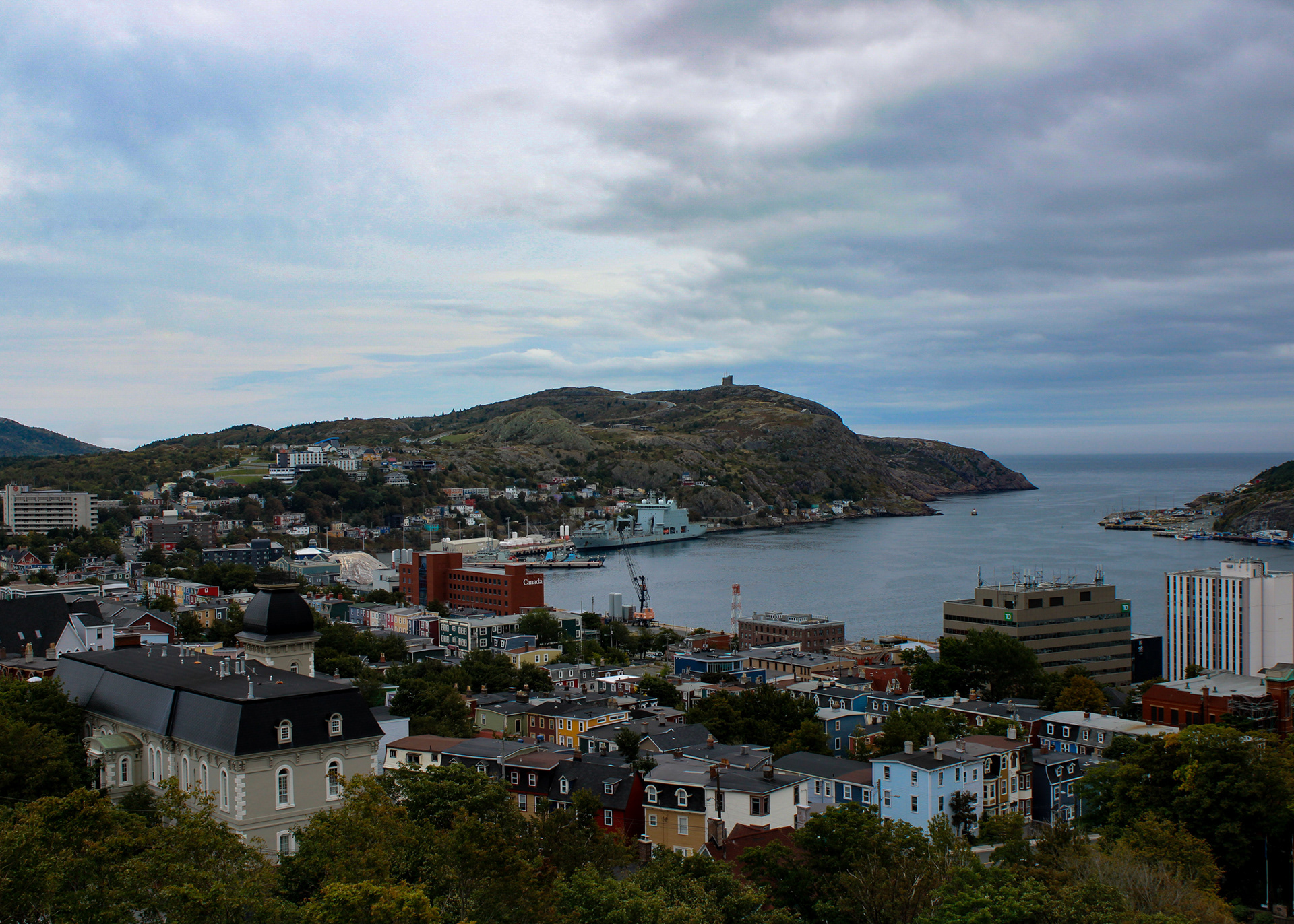 Panoramic View of St. John's downtown