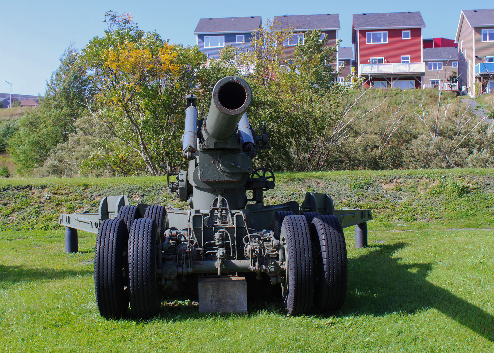 7.2 inch howitzer displayed at Royal Artillery Park