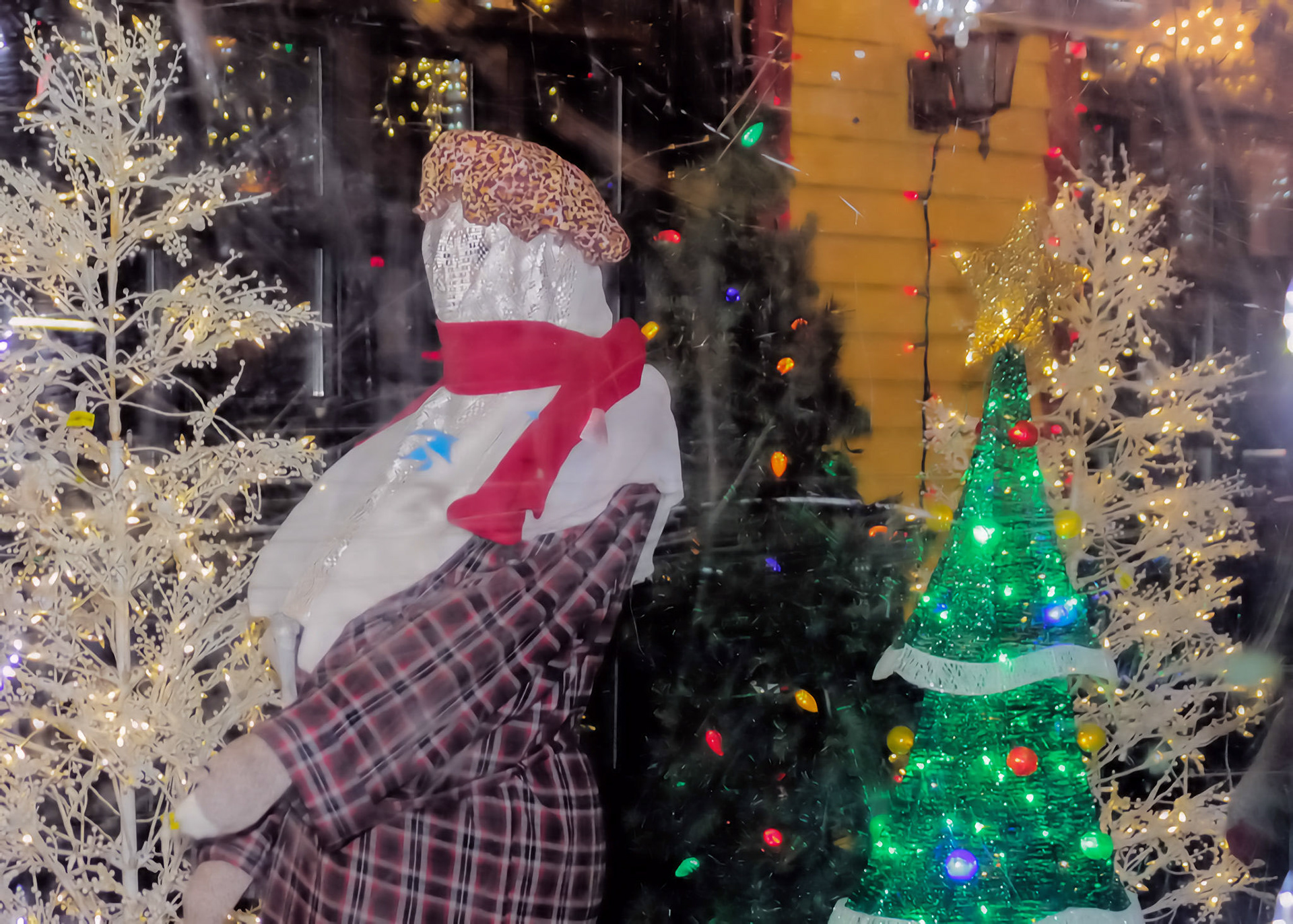 Mummers window display at O'Reilly's Pub in St. John's, Newfoundland