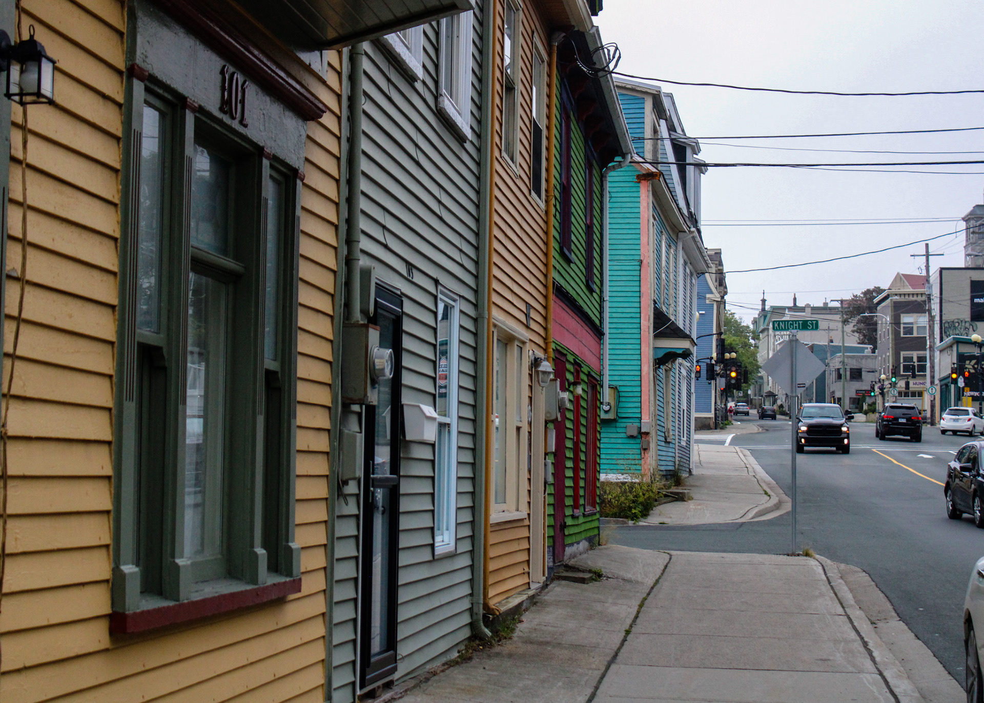 The streets of downtown St. John's, Newfoundland