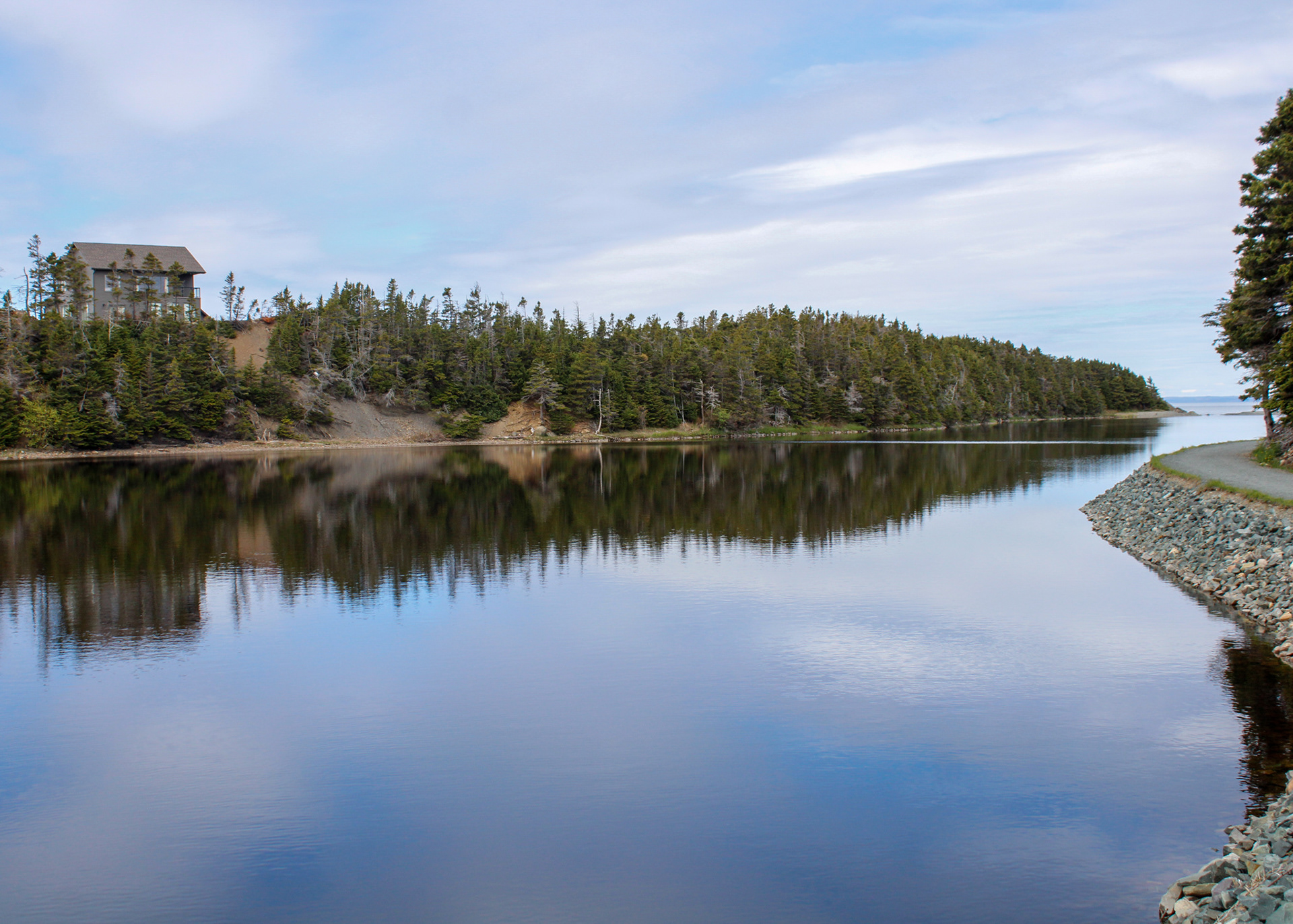 Tranquil waters on the Manuels River Trail, Conception Bay South, NL