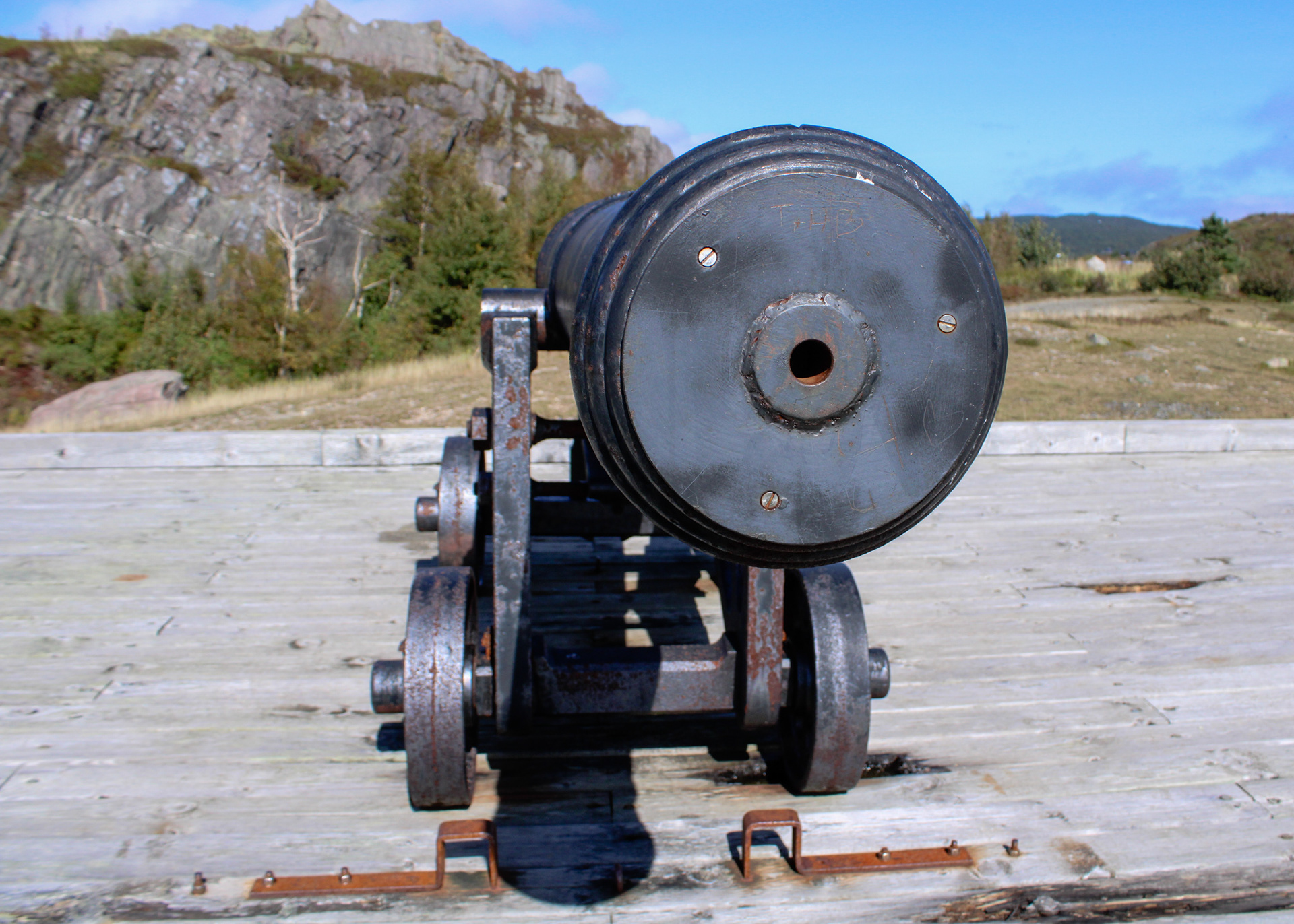 Canon on a platform atop Gibbet Hill, St. John's, Newfoundland