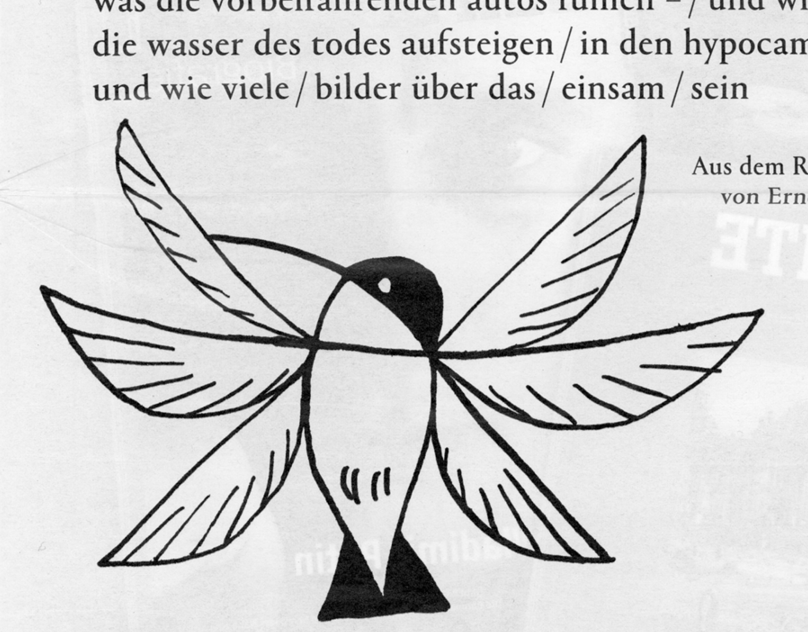„bewegtes foto“ von Rita Chirian; LITERATUR SPIEGEL 3/2018