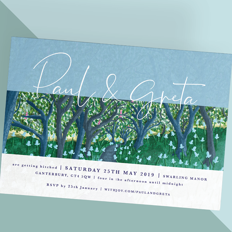 Springtime Forest Wedding Invitation