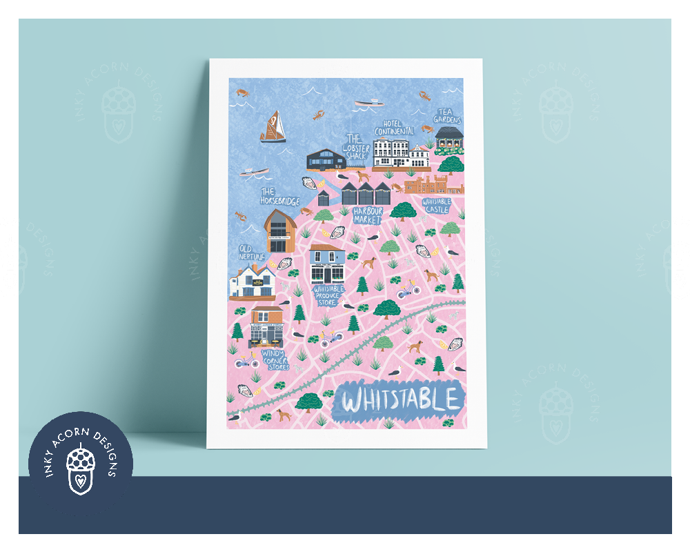 Illustrated Map of Whitstable