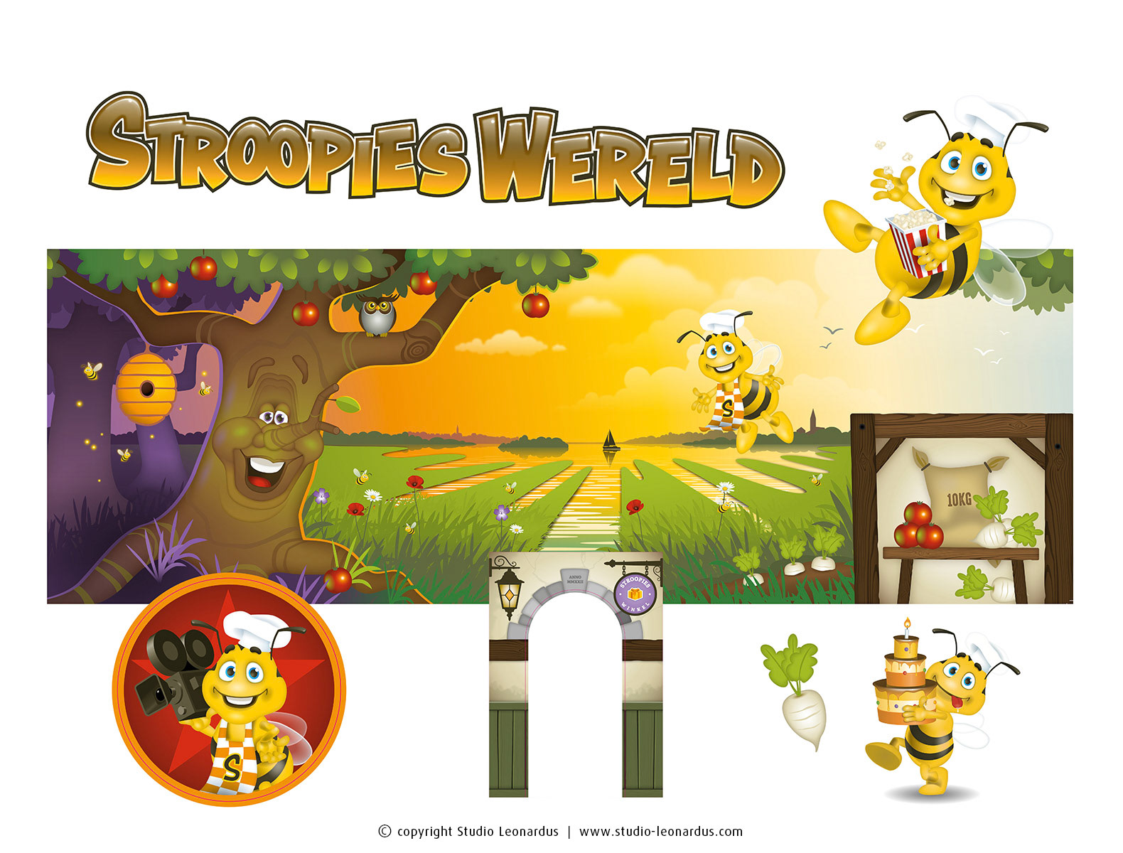 Artwork themed playground