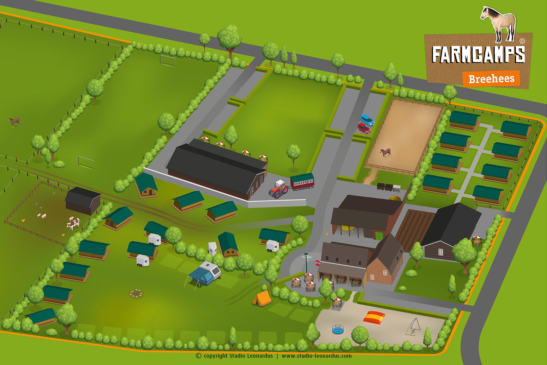 Parkplan Farmcamps Breehees