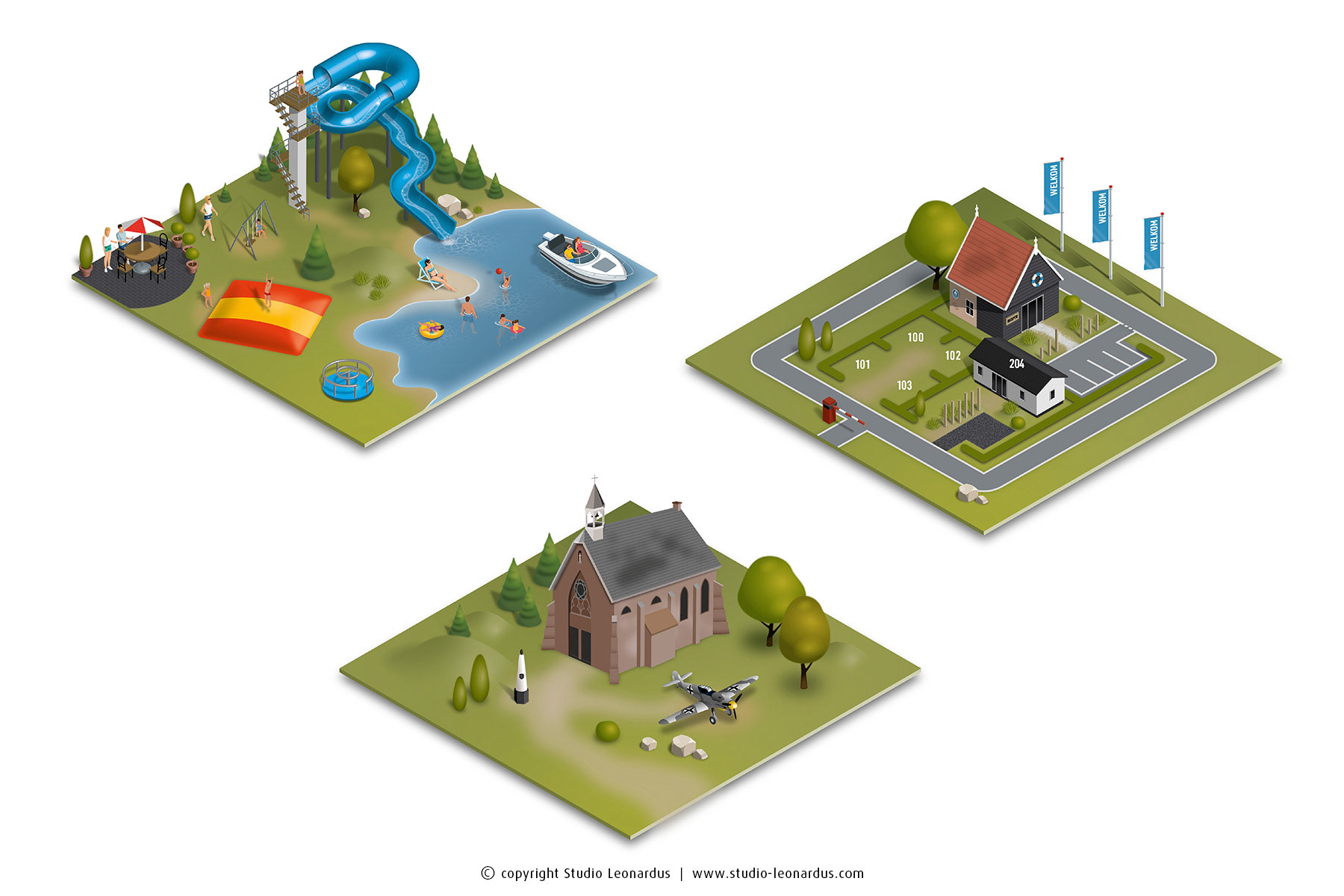 Themed icons Parkplan