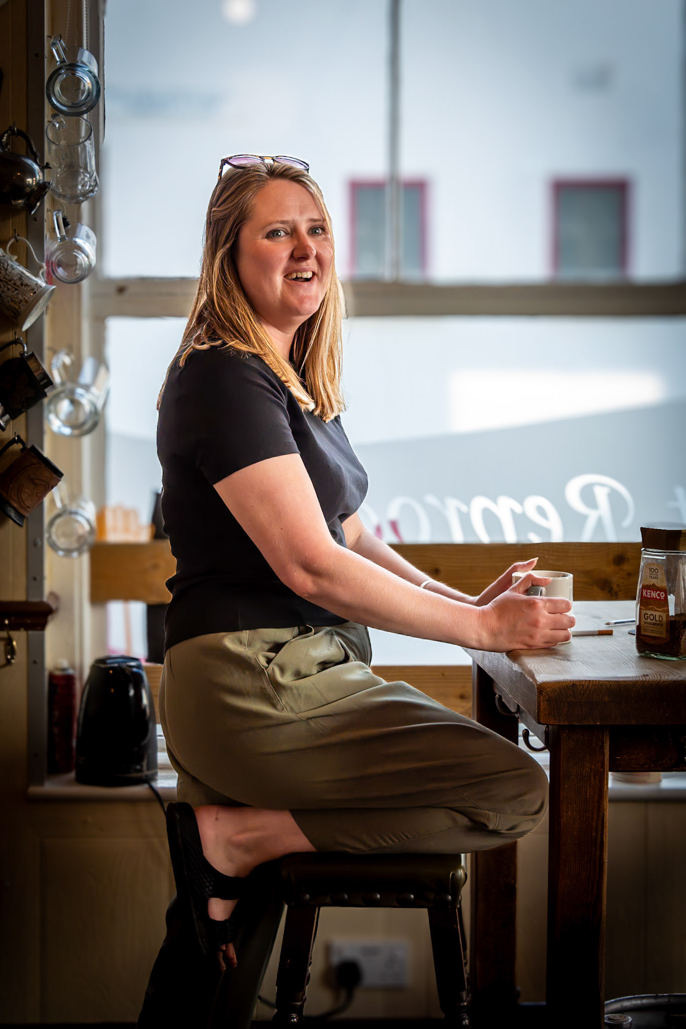 Bronwyn, proprietor, quiz master and charming host, The Just Reproach, Deal's Micropub, King Street, 14th September, 2024.