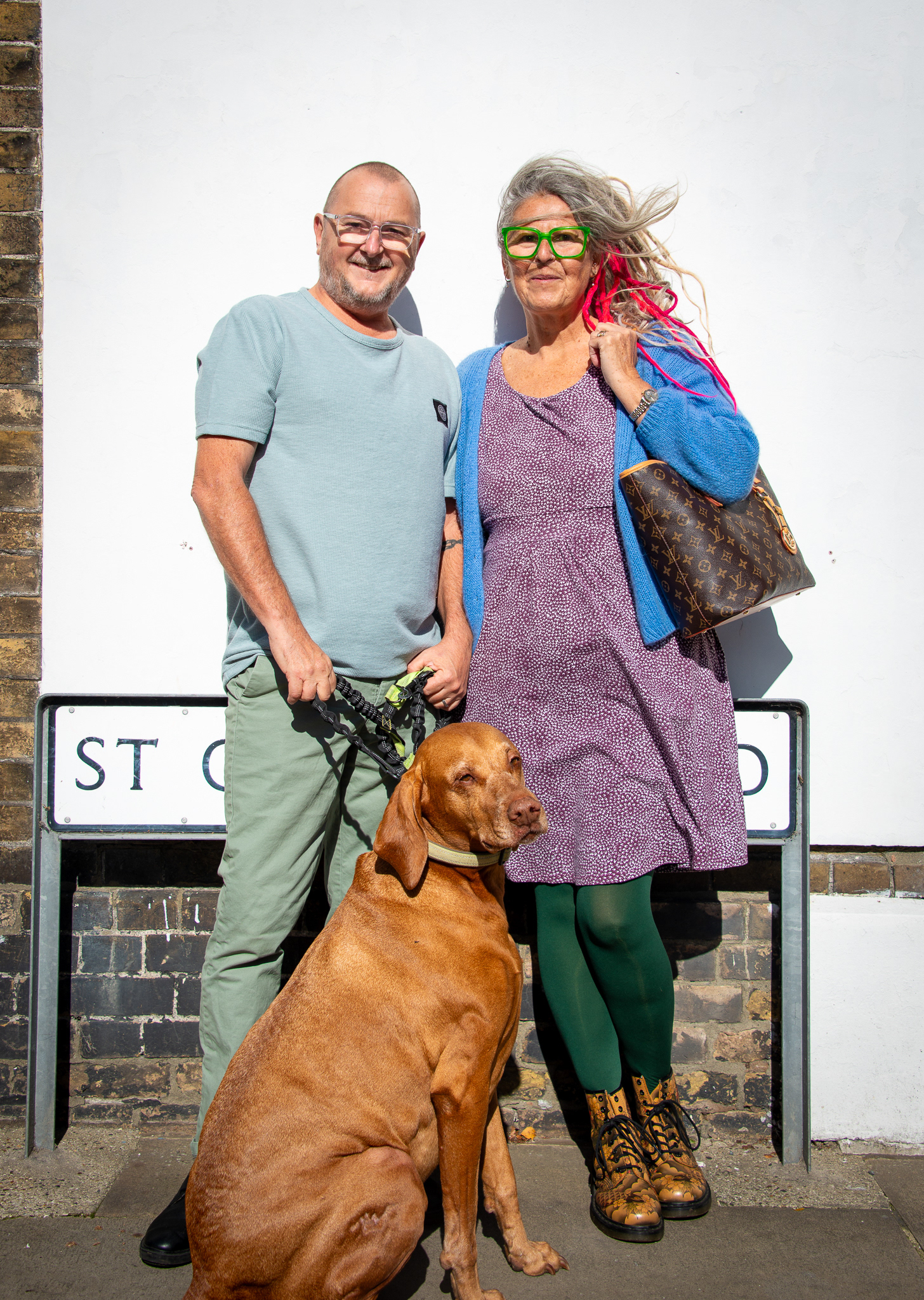 Mick and Helen. Mick is a caretaker at a school in Sandwich and Helen is retired. St George's Road, Deal, 4th October, 2025.