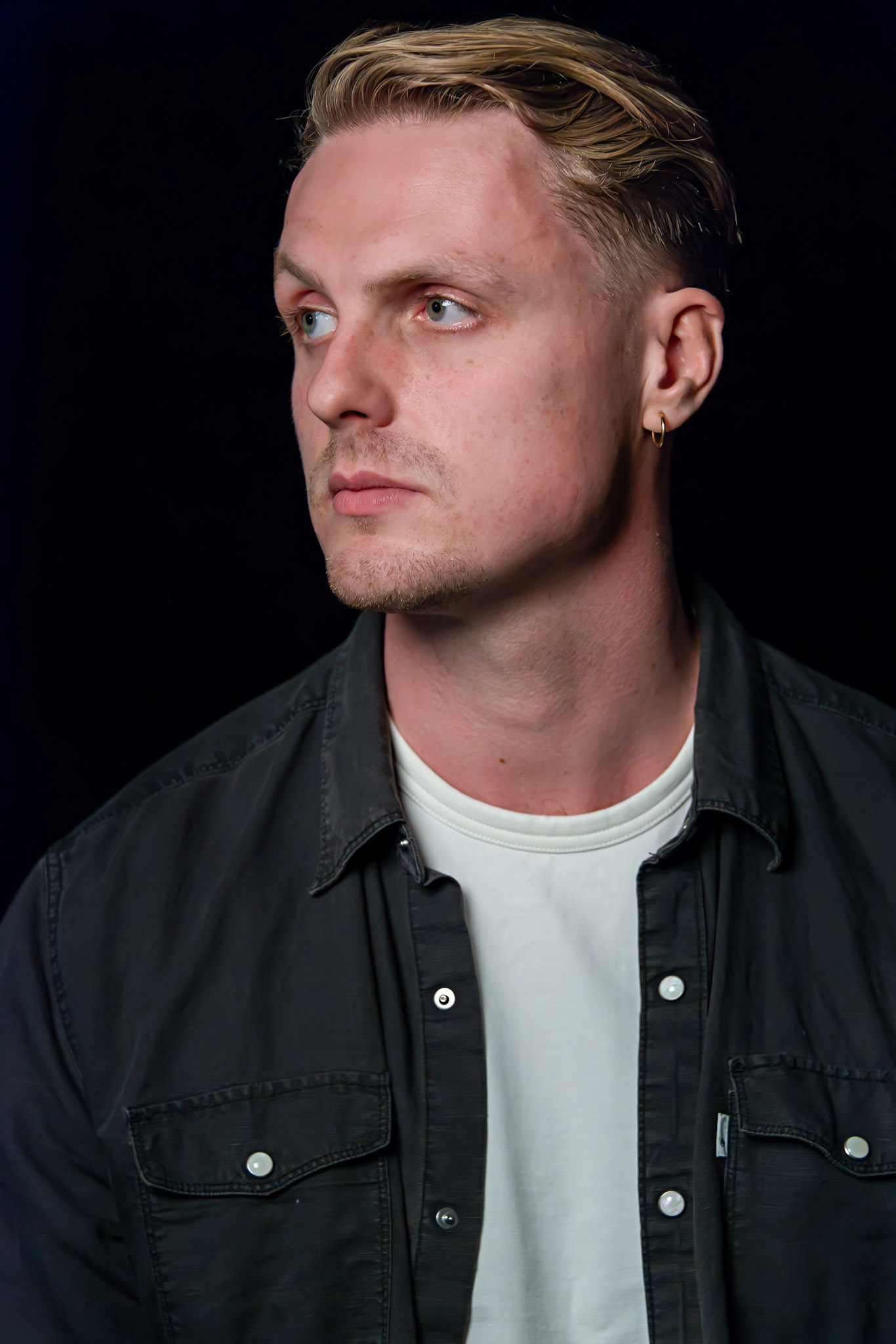Jack, an environmental technician. Photographed at a pop-up studio, Deal Photographers' Portrait workshop, 28th February.