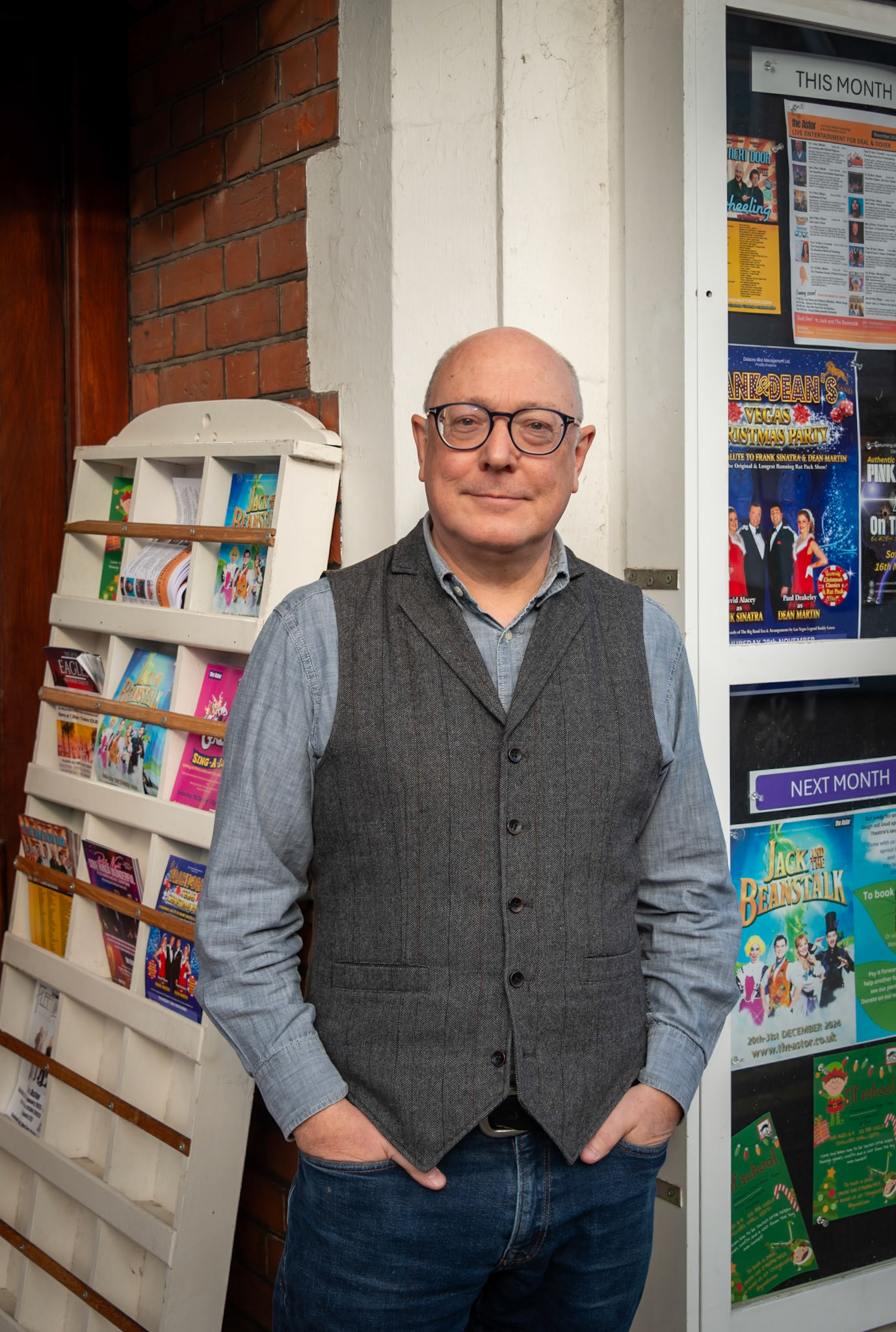 Duncan Campbell, Chairman and Volunteer Manager of the Astor Theatre, 17th November, 2024.  Duncan was formerly Global Insight and Strategy Director for Merlin Entertainments. He is a resident of Deal.