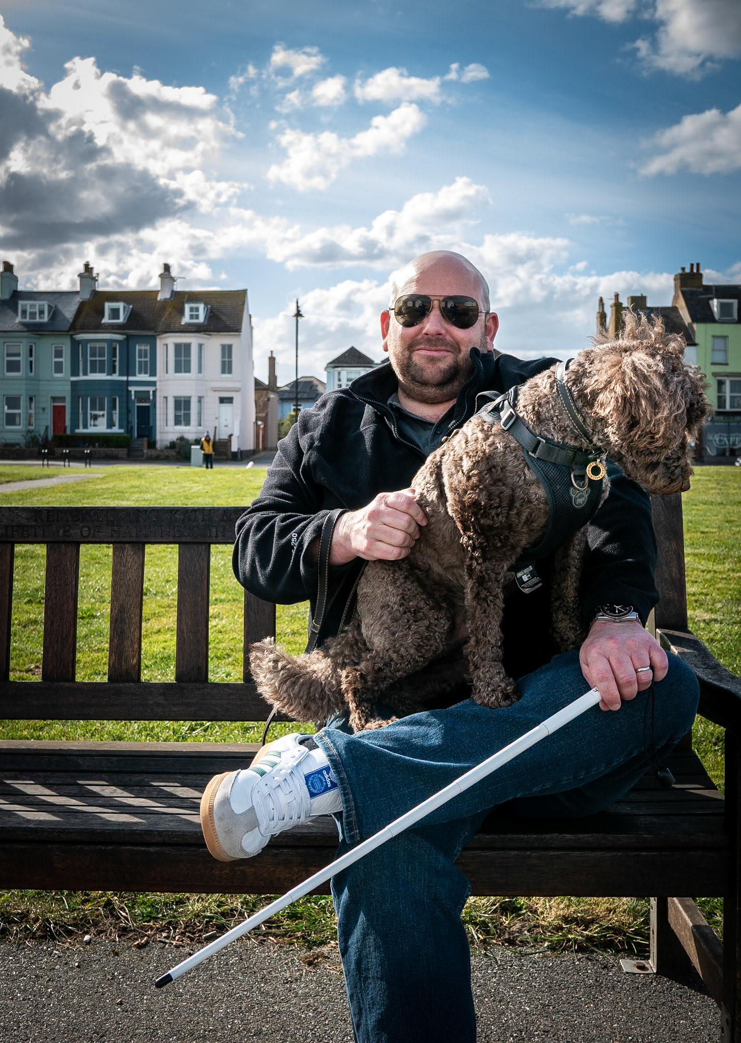 Rob and his dog paddy, 28th March.