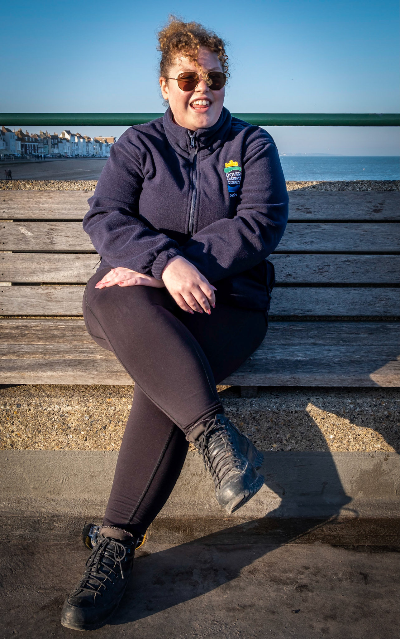 Jenny, a Pier Master for Dover District Council at Deal Pier, 15th February.