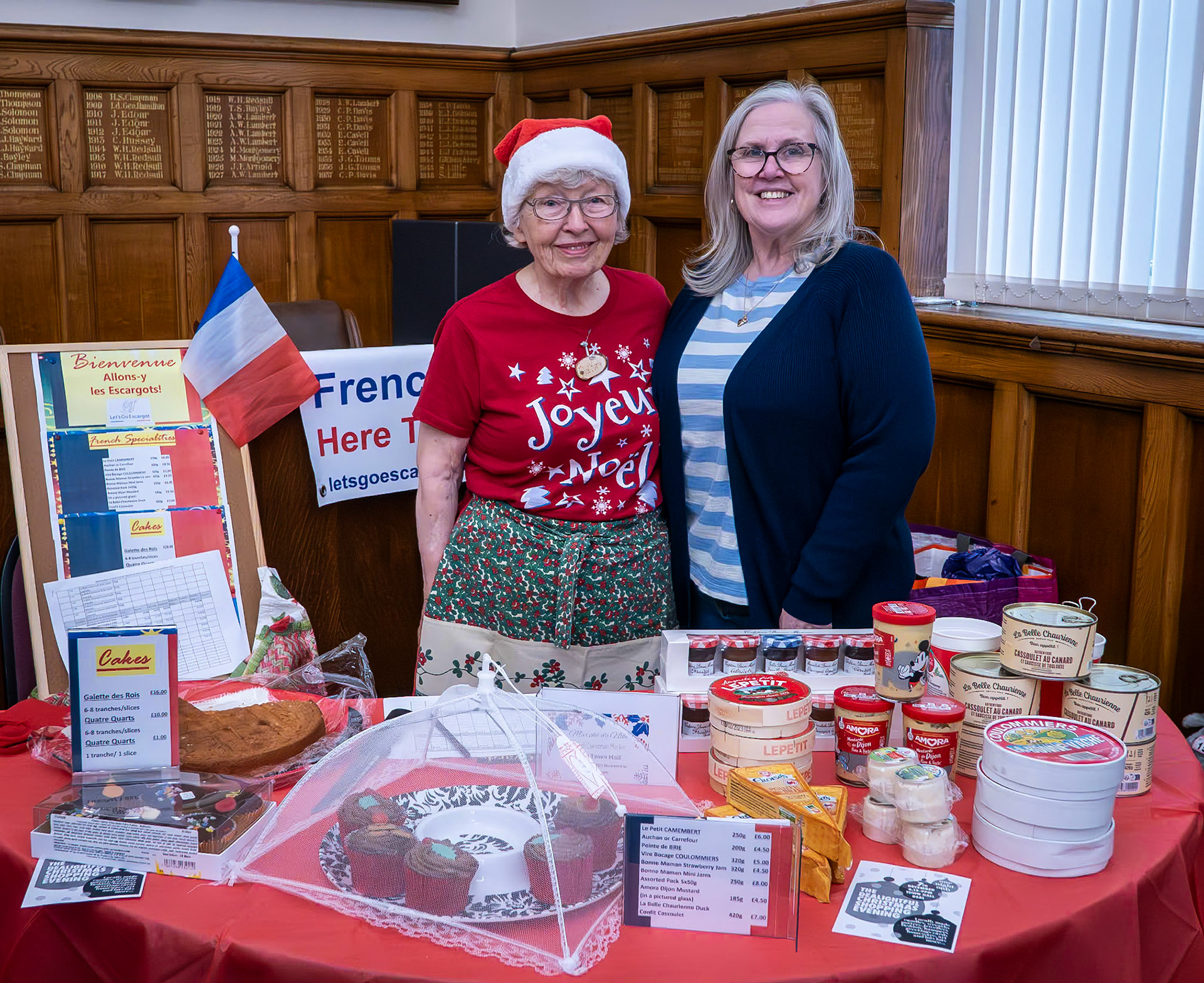 Let's Go Escargot! A mini-French market at the Town Hall, Saturday, 18th November, 2023.