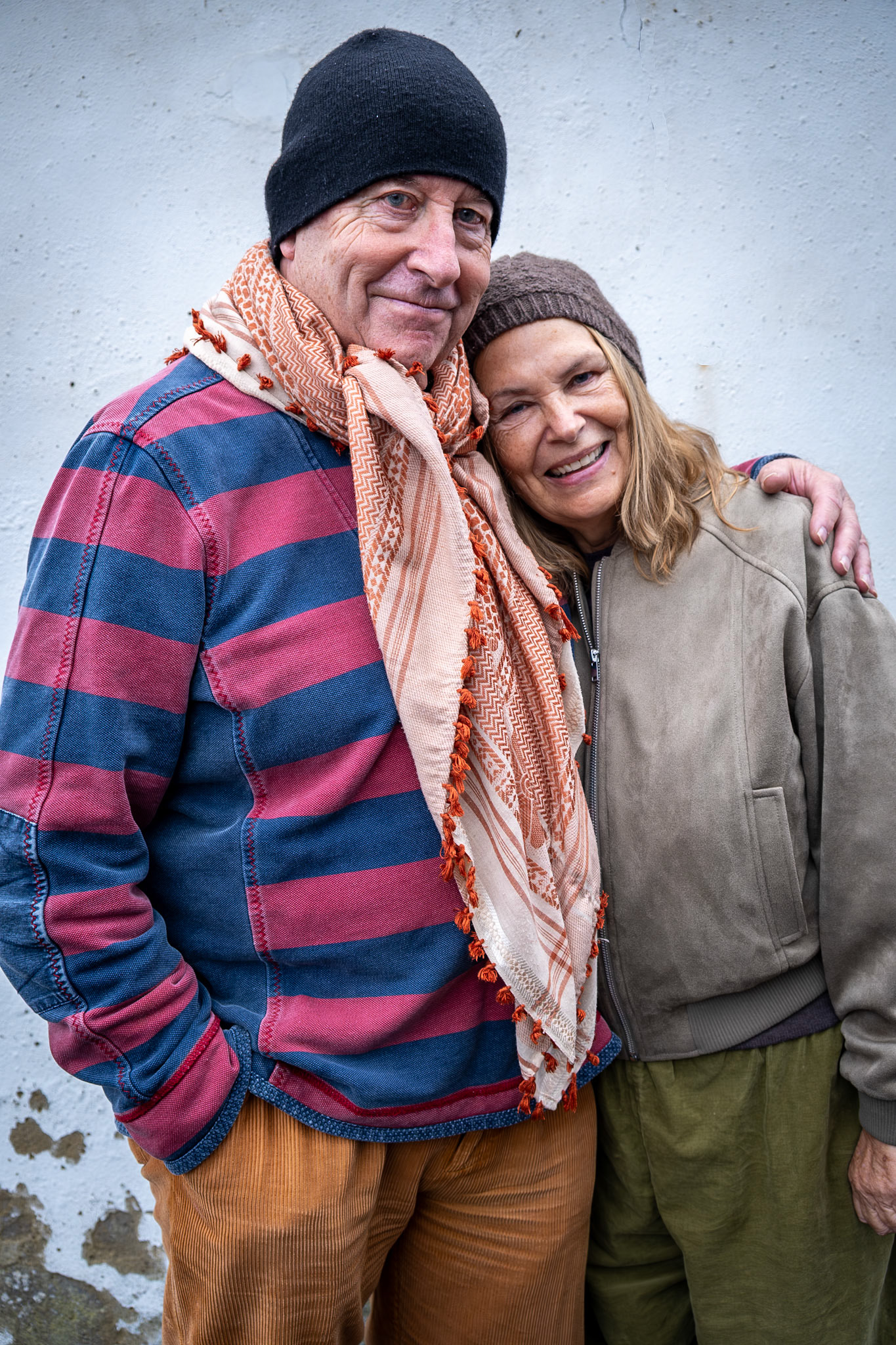 Neil and Marilyn, regular visitors from Birchington on the north Kent Coast. Neil and Marilyn were commercial photographers. Deal Market, 18th November, 2025.