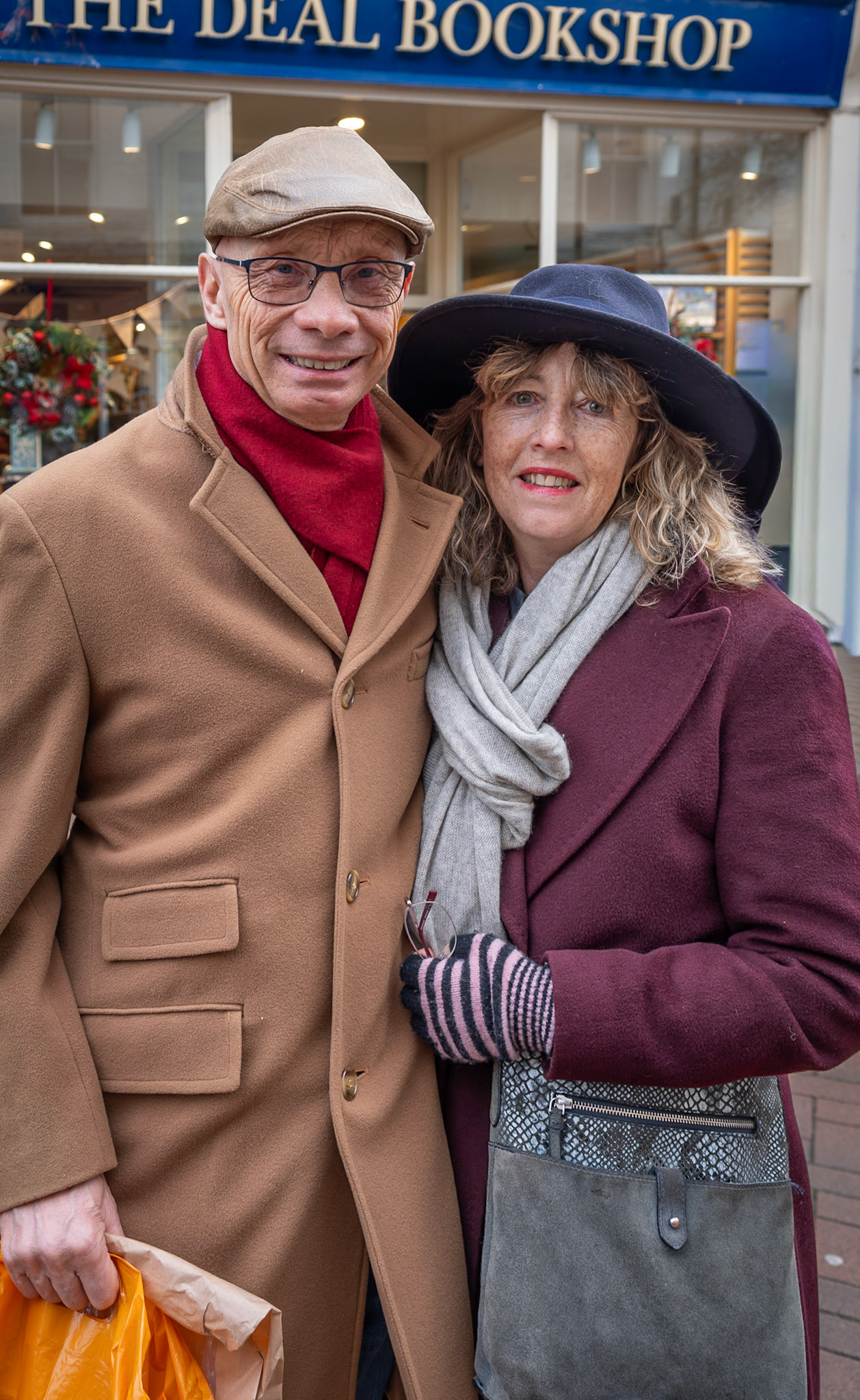 Ian and Trudi out for a stroll on Saturday, 20th December, 2025. Trudi is an artist and member of SEAs (South East Artists) based in Deal.