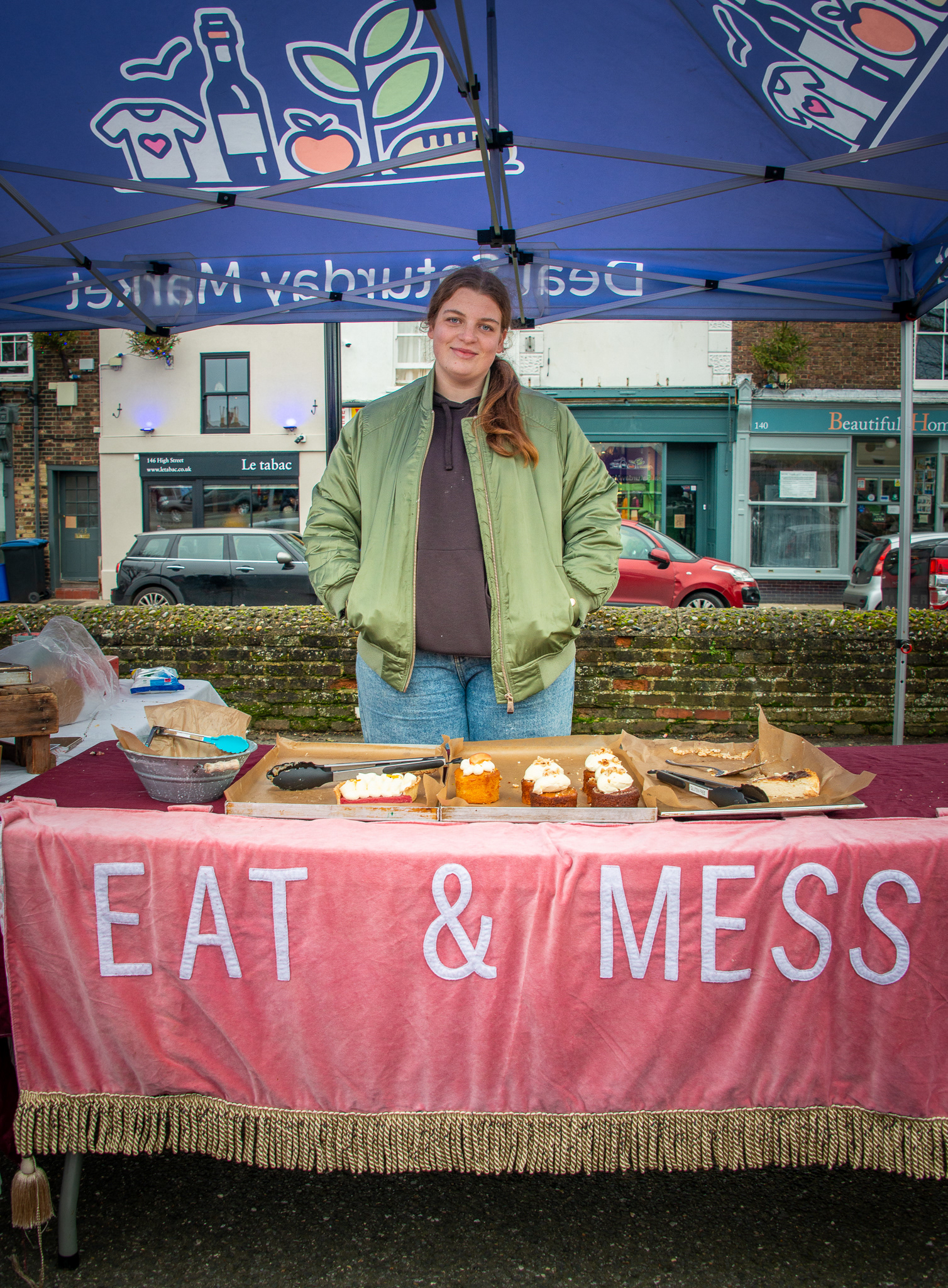Millie, an A level student who works for Eat & Mess while waiting to take up a place in Teacher Training. She wants to become a primary school teacher. I think that she will be very good at it. 4th January, 2025.