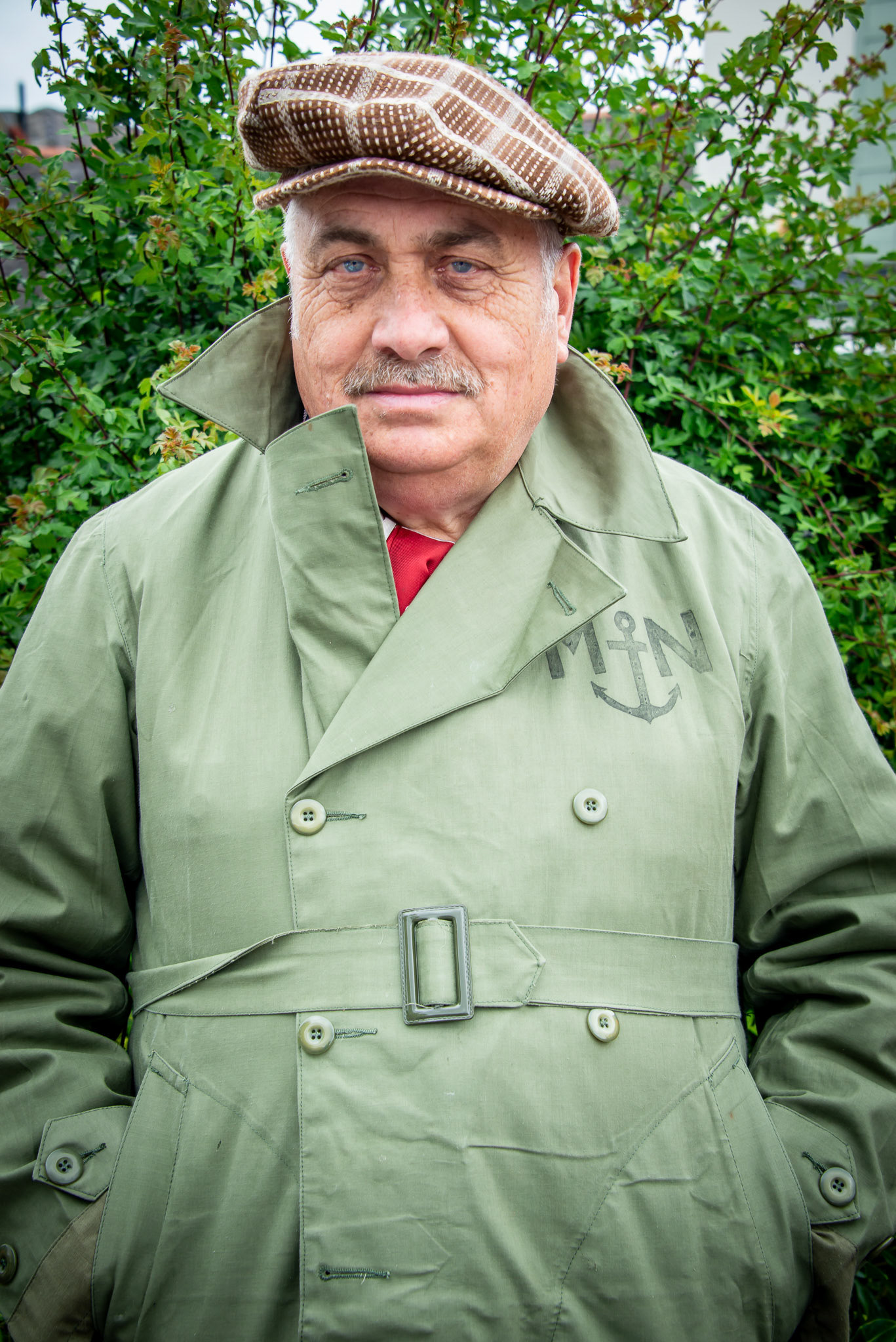 Richard, a self-confessed vintage guy, at his market stall. Deal Saturday Market, 1st June, 2024.