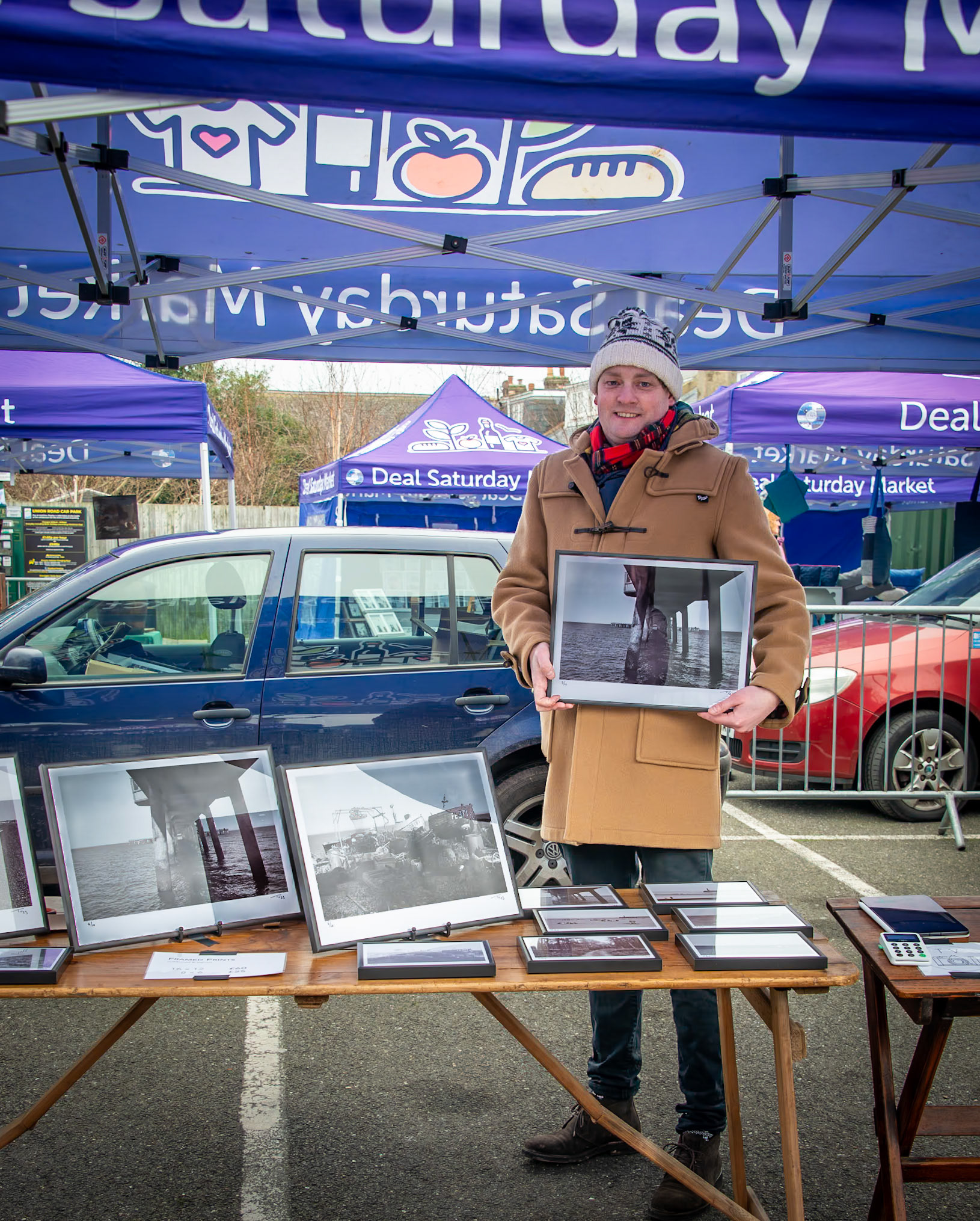 Tom, a local photographer at Deal Market, 13th January, 2024.
