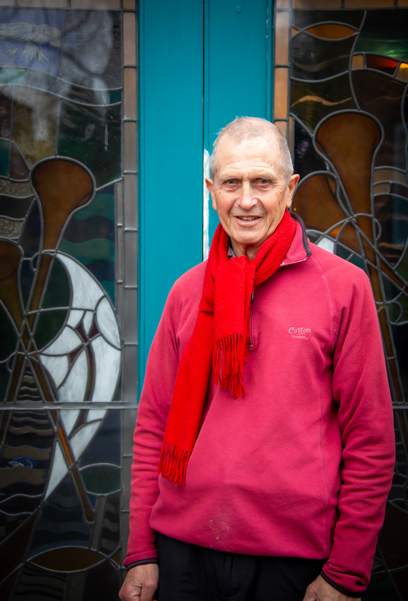 Trevor Longman, Treasurer at St Georges Church, High Street, 14th December, 2024. Previously, Trevor was a captain on the cross channel ferries.