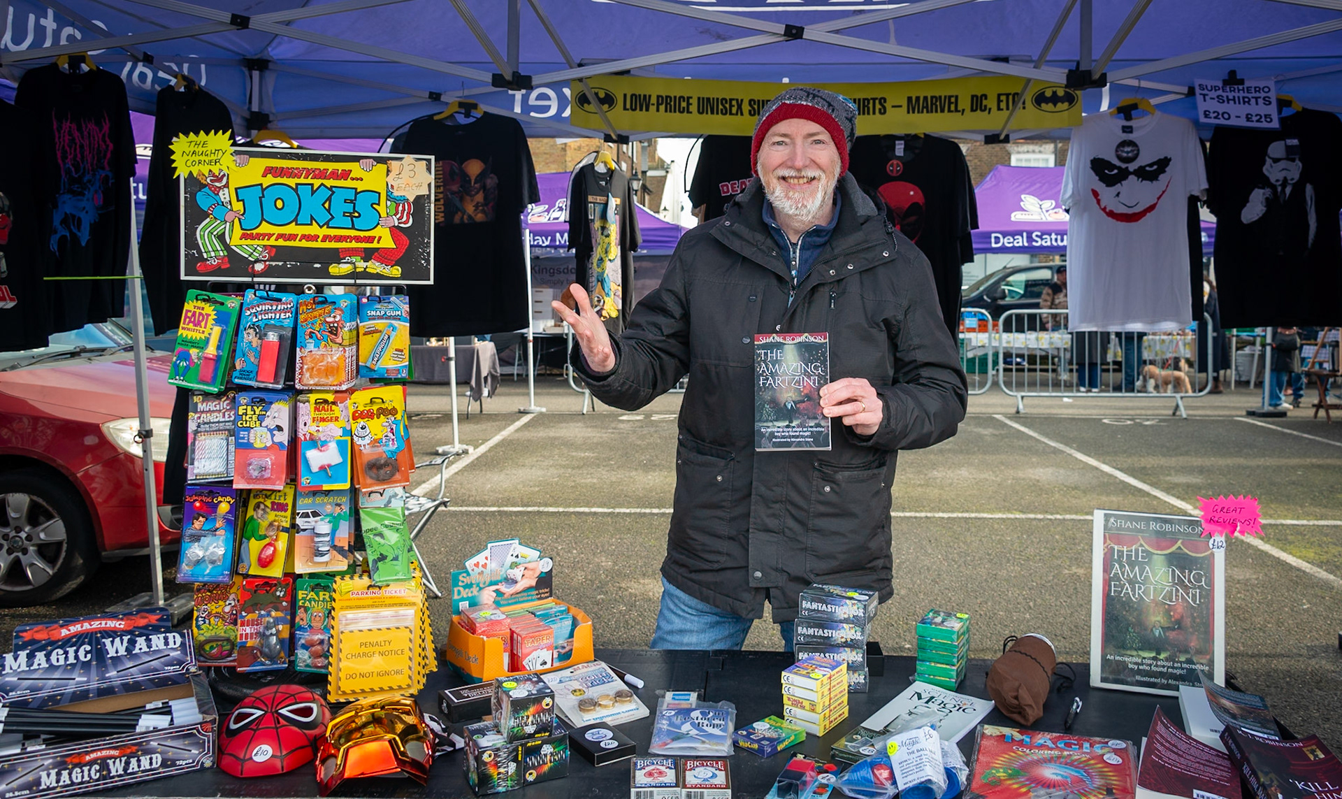 Shane Robinson, The Great Fartzini Magic Man. Deal Market, 1st February, 2025.