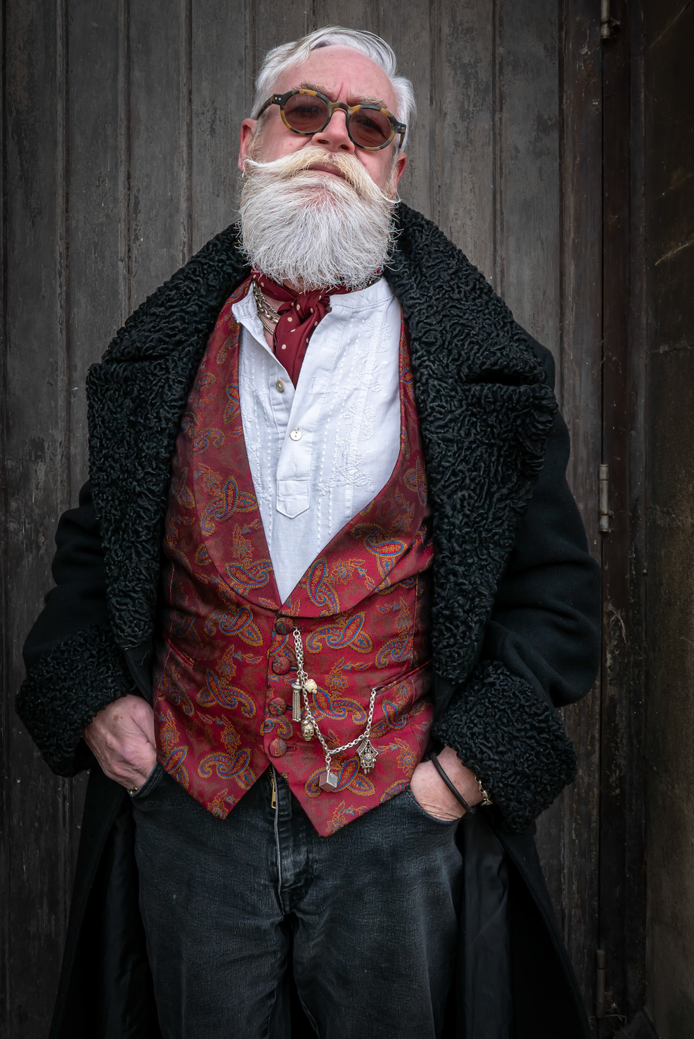 Ken, formerly a lecturer at the Chelsea School of Dramatic Arts. Deal High Street, 20th January, 2024. 