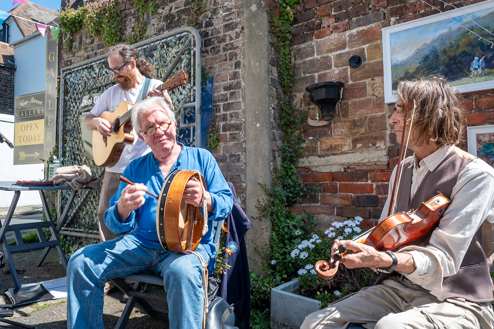 Koz, Stuart and Rob jamming at the New St Gallery, 2nd May, 2026