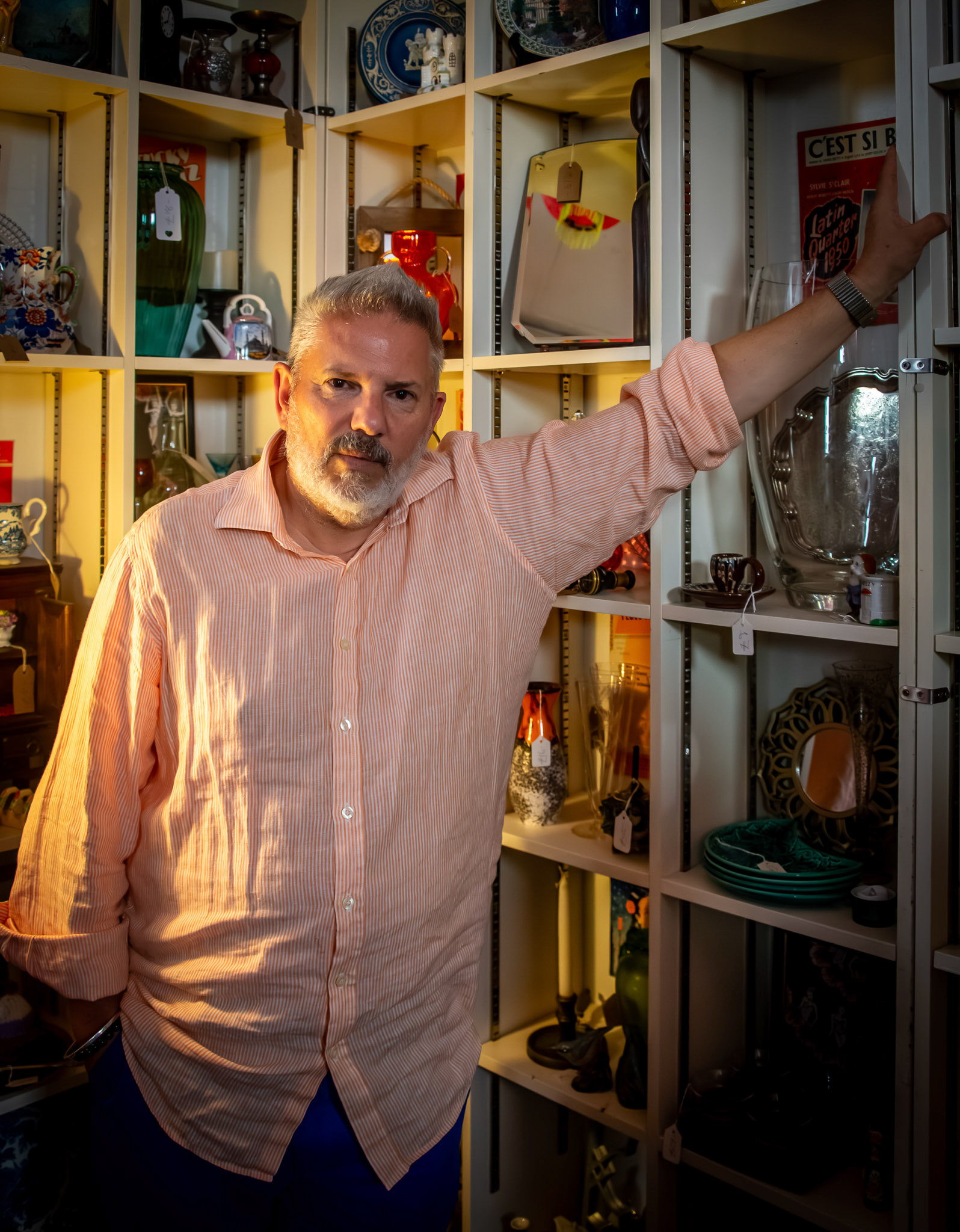 Michael at his stall in the Village Indoor Market, Sondes Road.