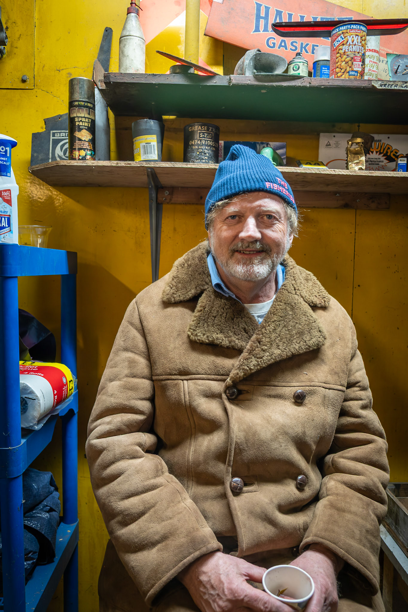 Dave: joint owner of The Green Garage, Station Road, Walmer.  Bygga Bo Hygge Pop Up Party, 4th December, 2025. 