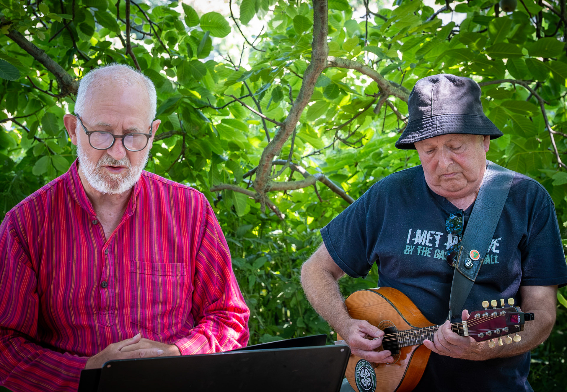 Grumpy and Crumpy, poetry and musical duet.