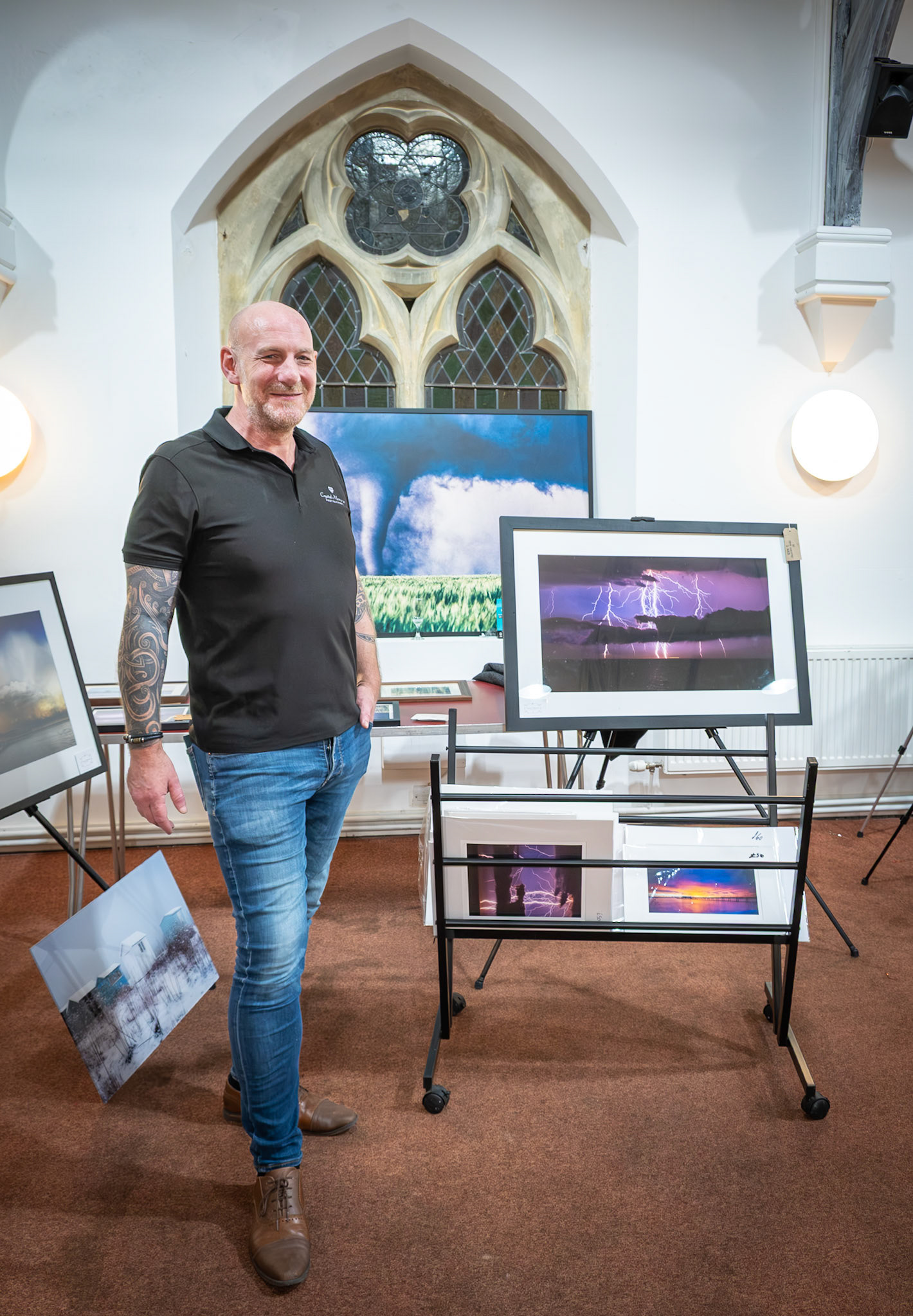David Christie, of Crystal Memories Photography, exhibiting at the Landmark Centre, 19th December, 2025.