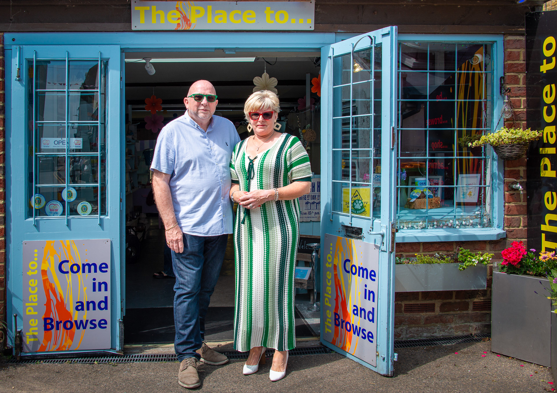 Steve and Zenia at their shop, The Place To .... 31st May, 2025. 