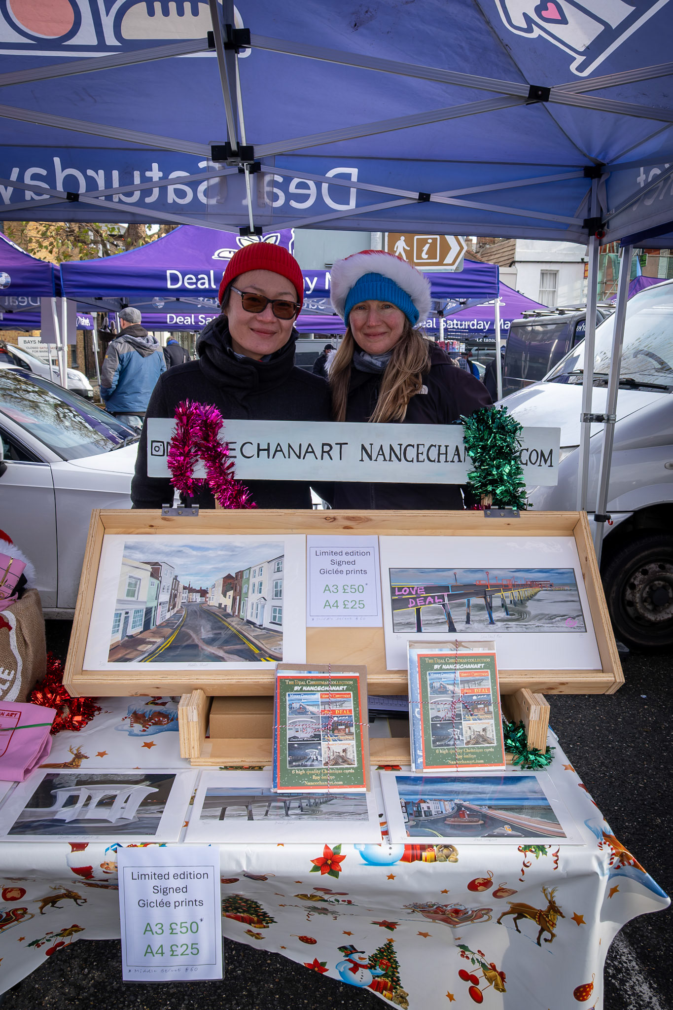 Nance and Sarah of Nance Chan Art at Deal Market, 22nd November, 2025. www.nancechanart.com
