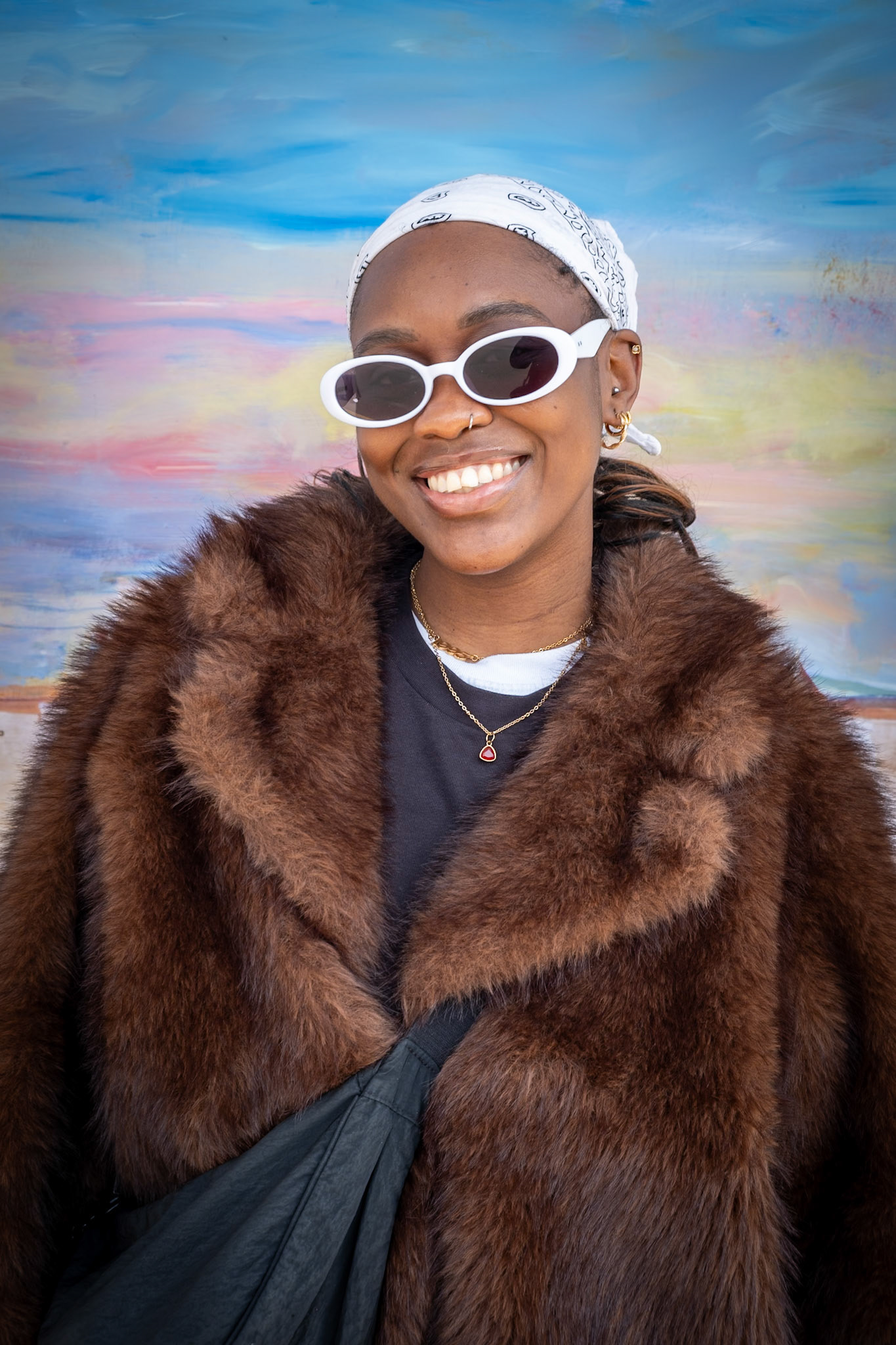 Lesley who works in London in beauty products. Deal High Street, 28th March, 2026. www.denizensofdeal.com