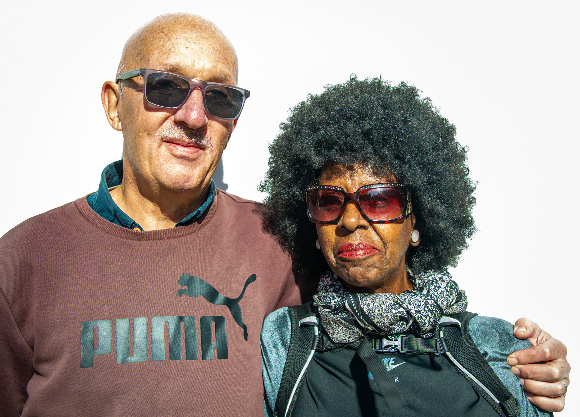 Nick and Lizabete, St George's Road, 4th October, 2025. Nick works in the voluntary sector. Lizabete is a Portuguese interpreter. They had been walking the coast and were passing through on route to their home in Walmer.