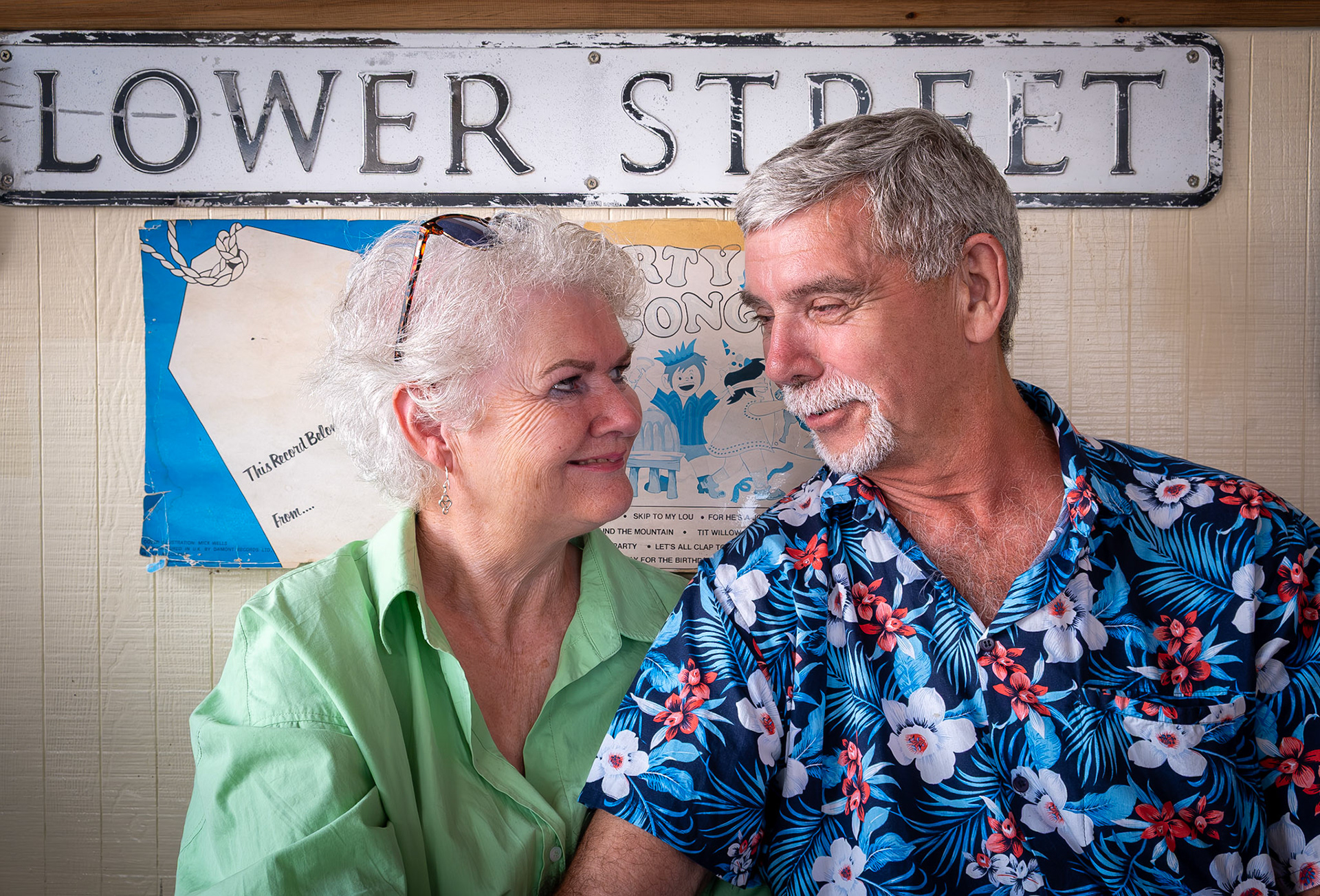 Annie, a former teacher and Peter a former Judge's Clerk at the Just Reproach, Deal's best micropub, King Street, 19th July, 2025.