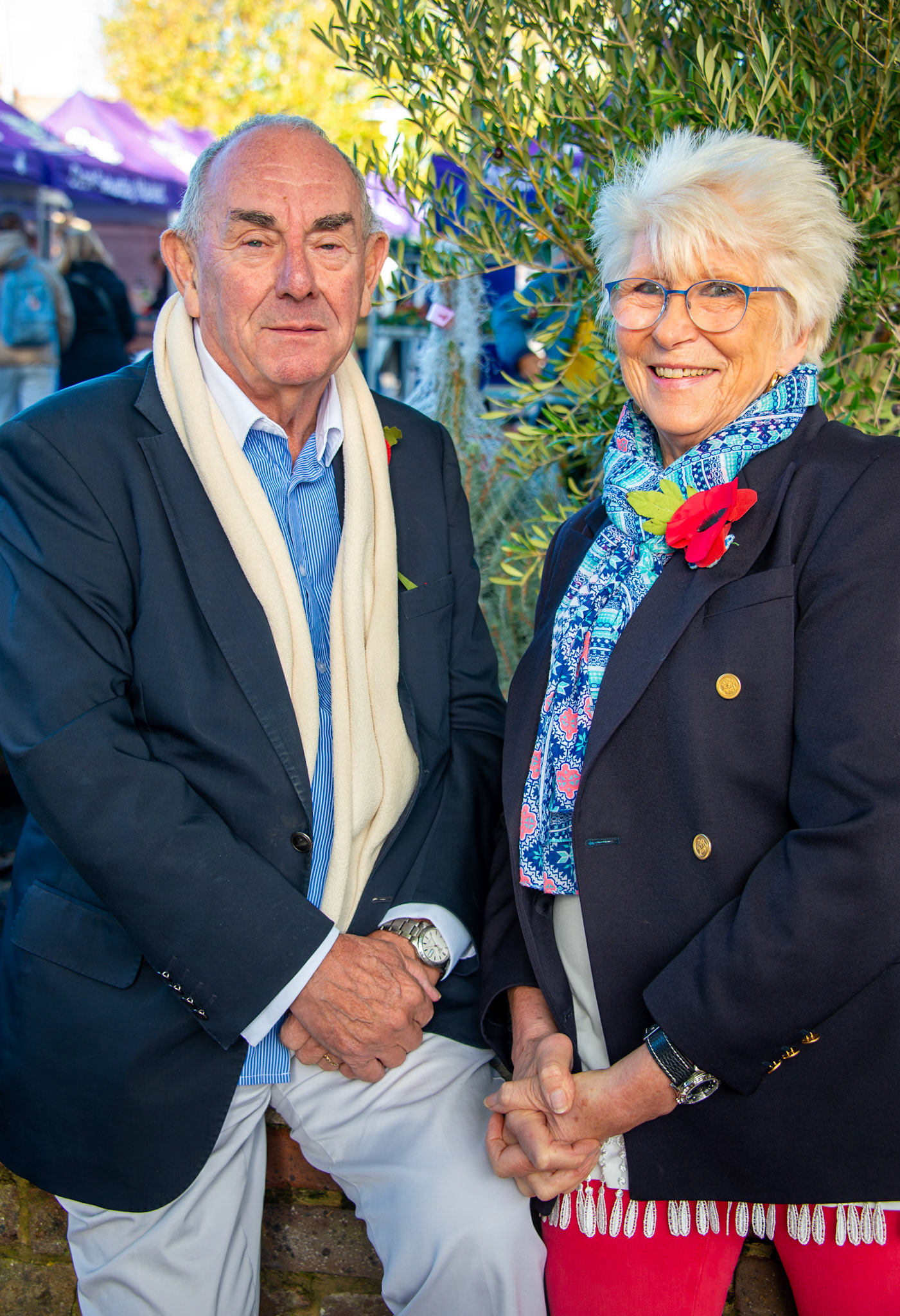 John and Rose supporting Poppy Appeal sales at Deal Market, 1st November, 2025. John runs the Deal Carnival. His wife, Rose, has lived in Deal for 80 years.