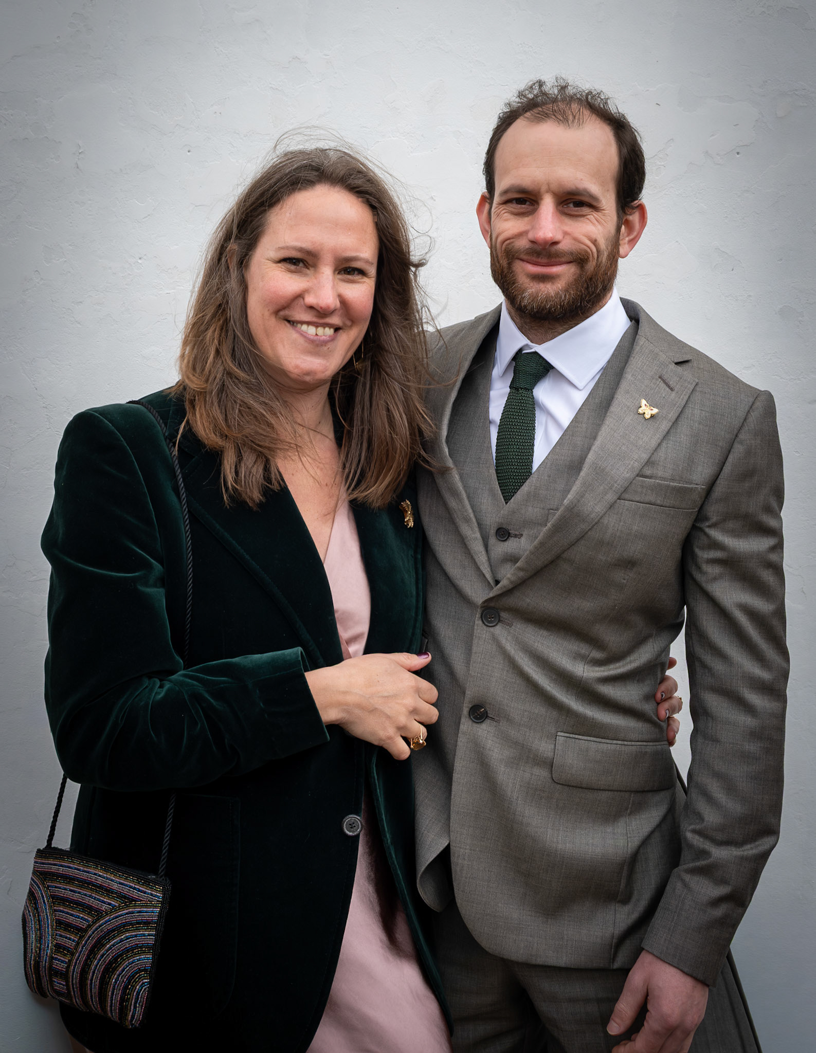 Katy and Monty attending a wedding at the Town Hall, 28th February. Katy works at the Foreign Office. Monty works in an energy company.