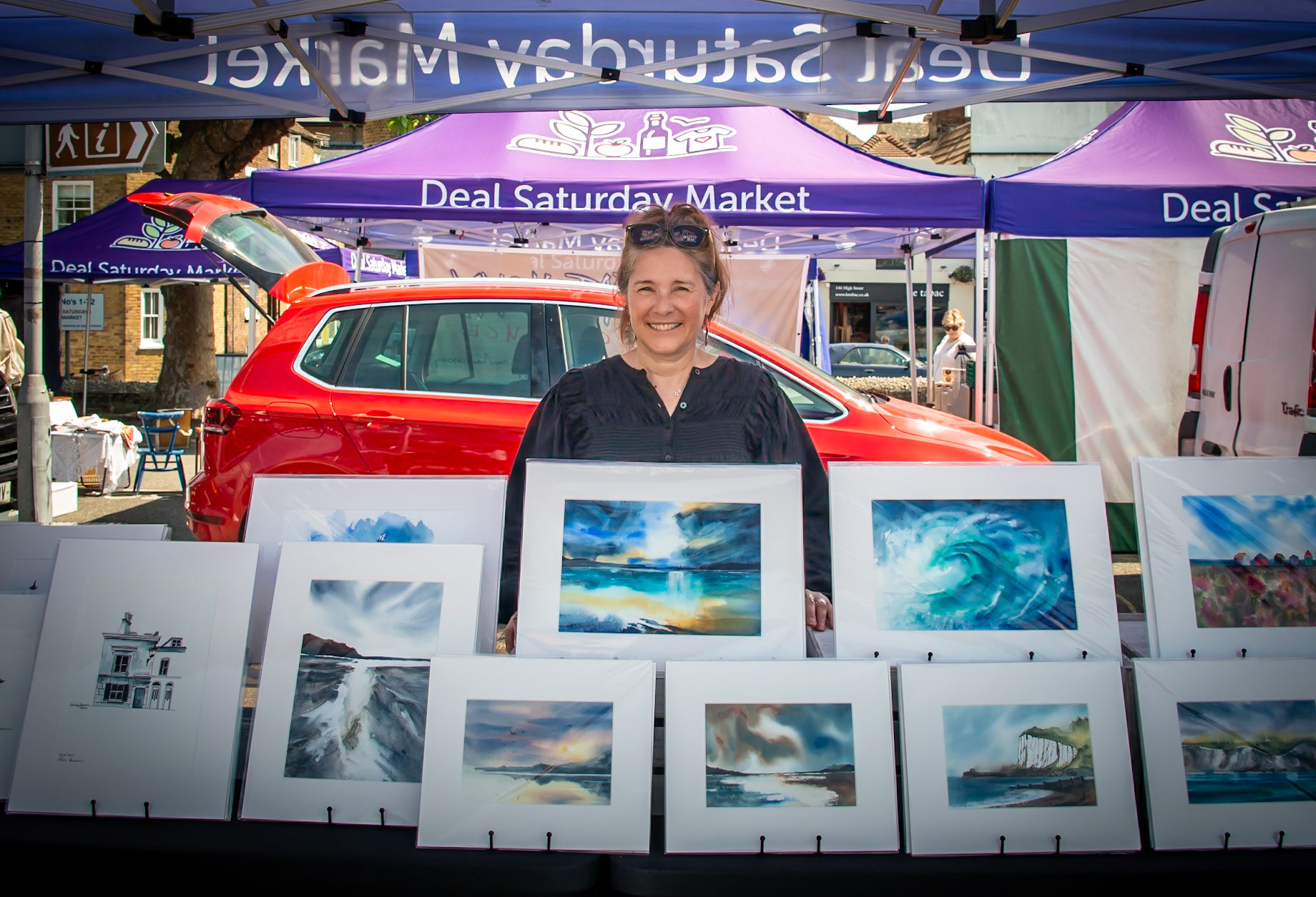 Flora Andrino at her stall in Deal Market, 20th July