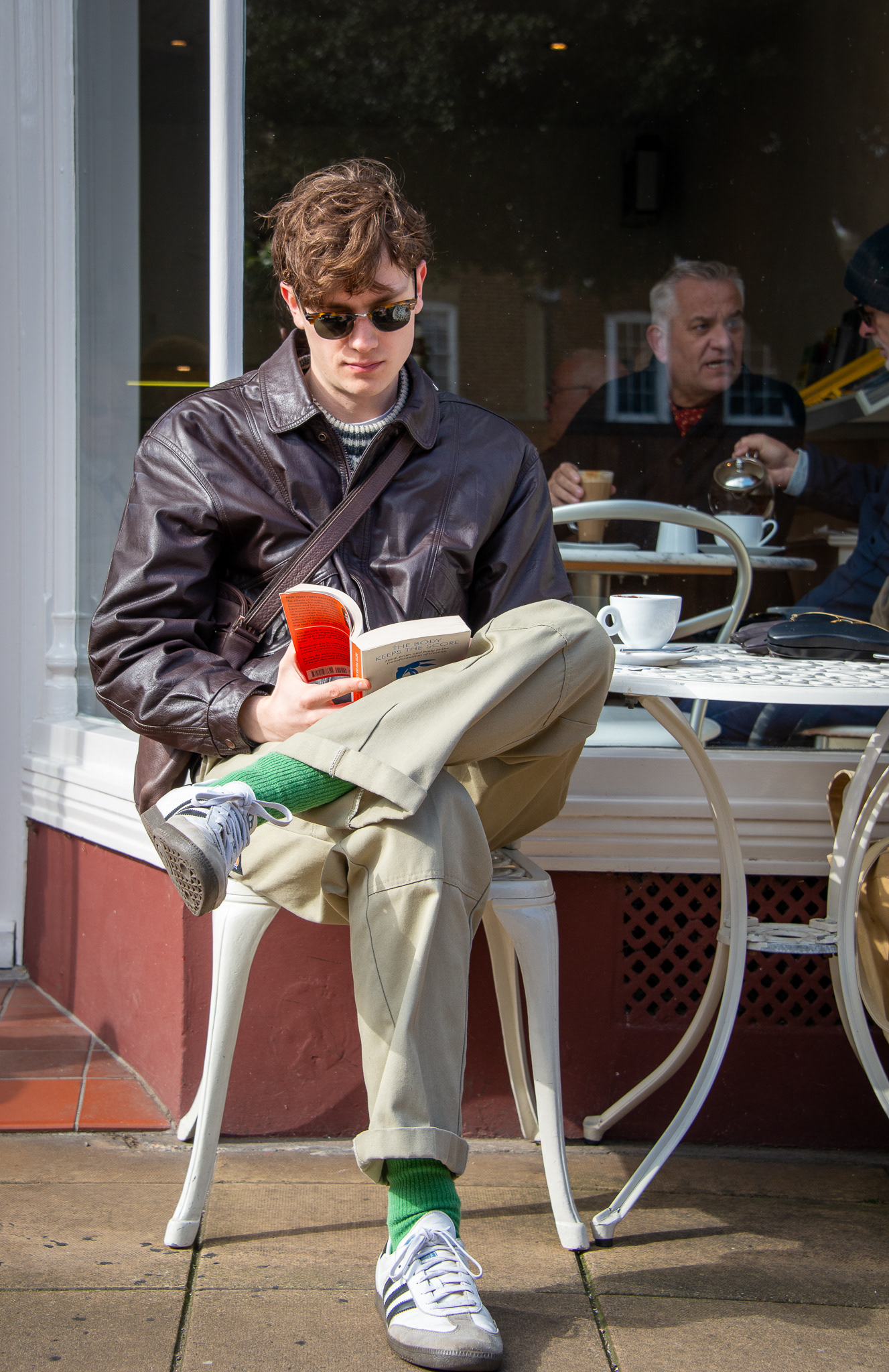 Jake, a psychology student at Portsmouth University. Moretti's Cafe, Deal High Street, 14th March, 2025.