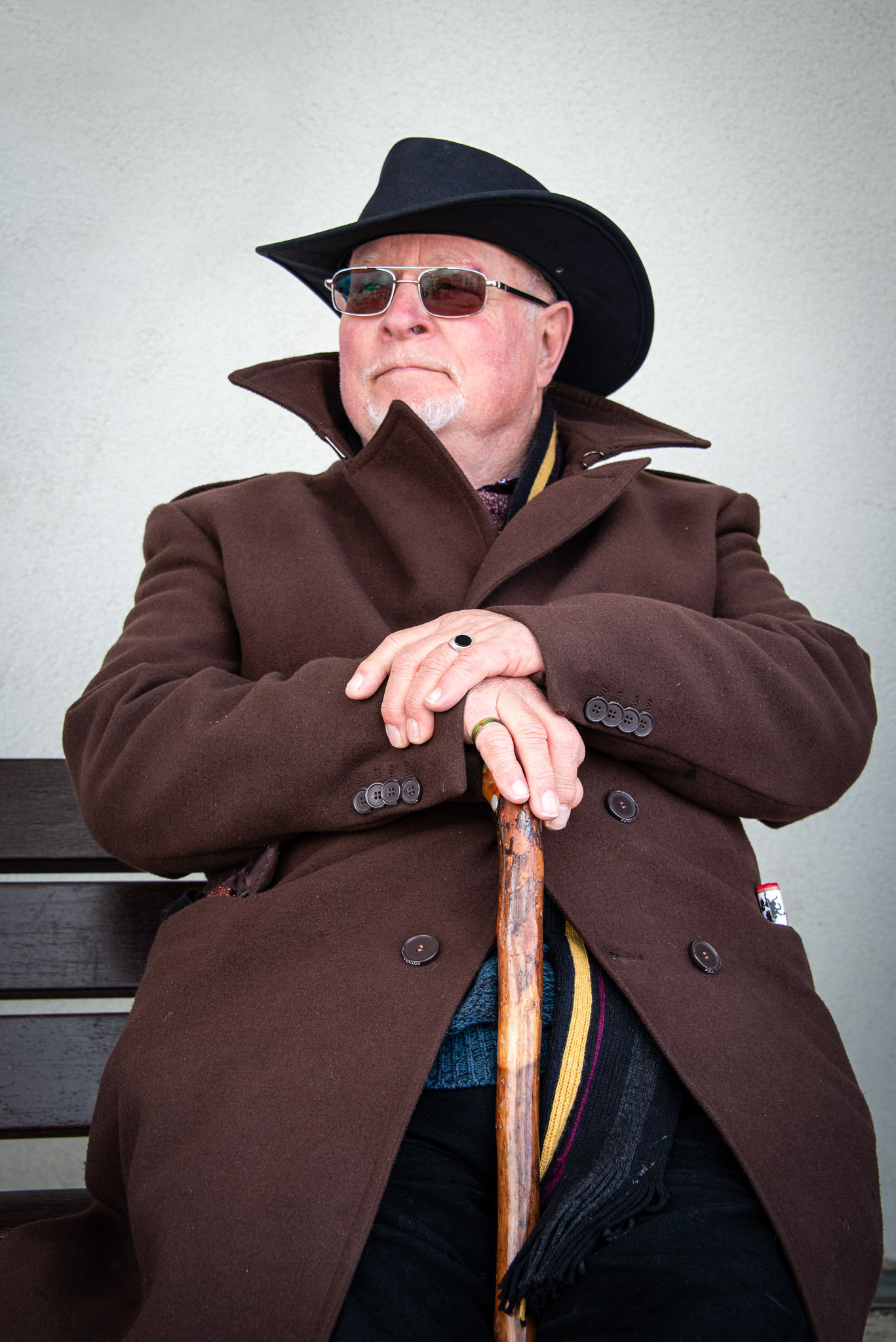 Gerry, a resident of Walmer. Gerry was formerly an Engineer at Woolwich Council and the Royal Borough of Greenwich. Deal Pier Approach, 1st April, 2024.