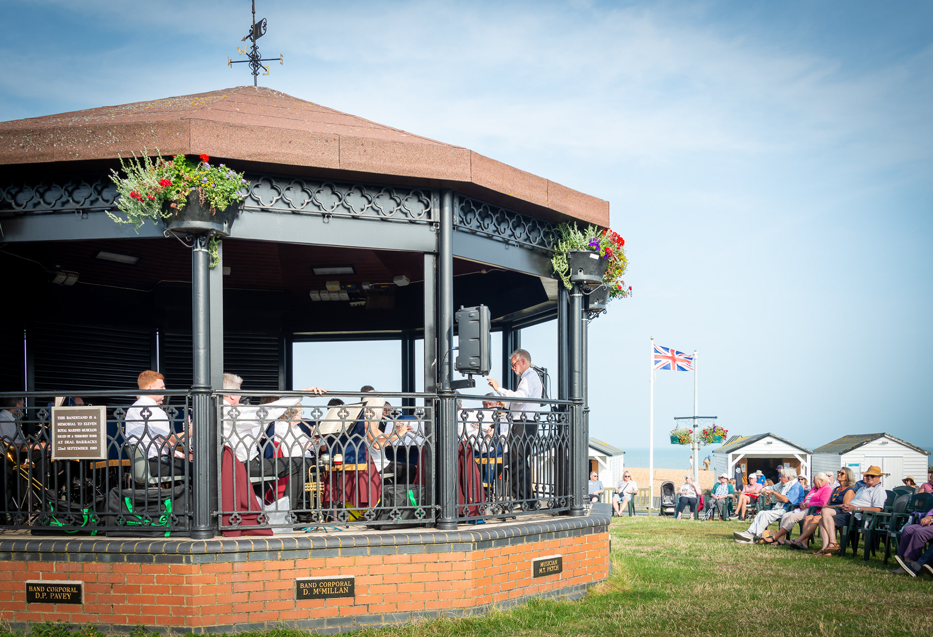 The Hythe Town Band, Walmer Memorial Bandstand, 1st September, 2024.