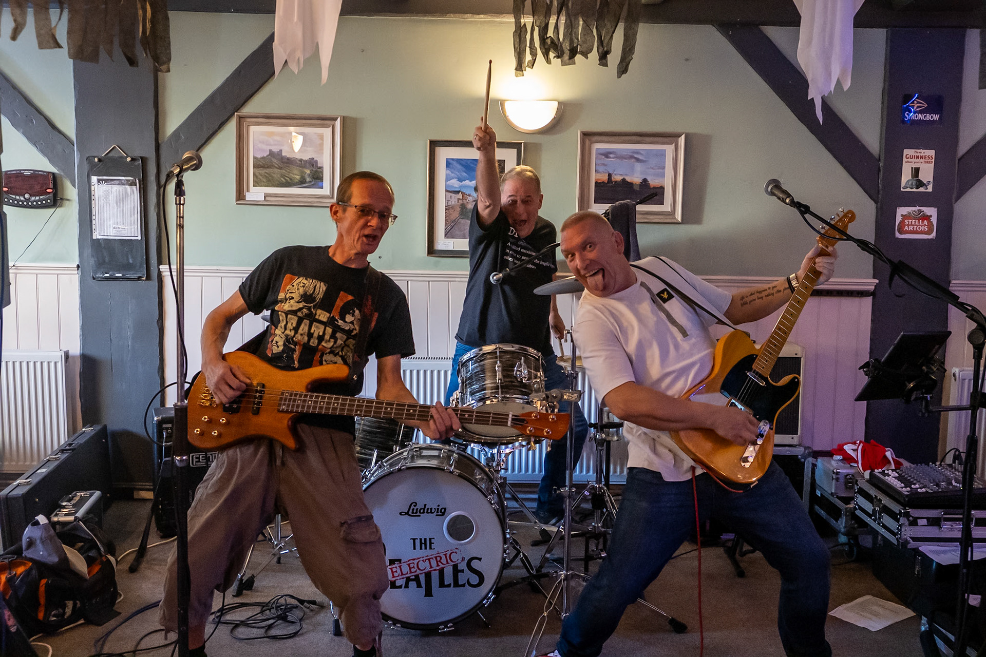 The very talented Electric Beatles playing an all day set at the Landmark Centre, Deal, Sunday, 22nd October, 2023.