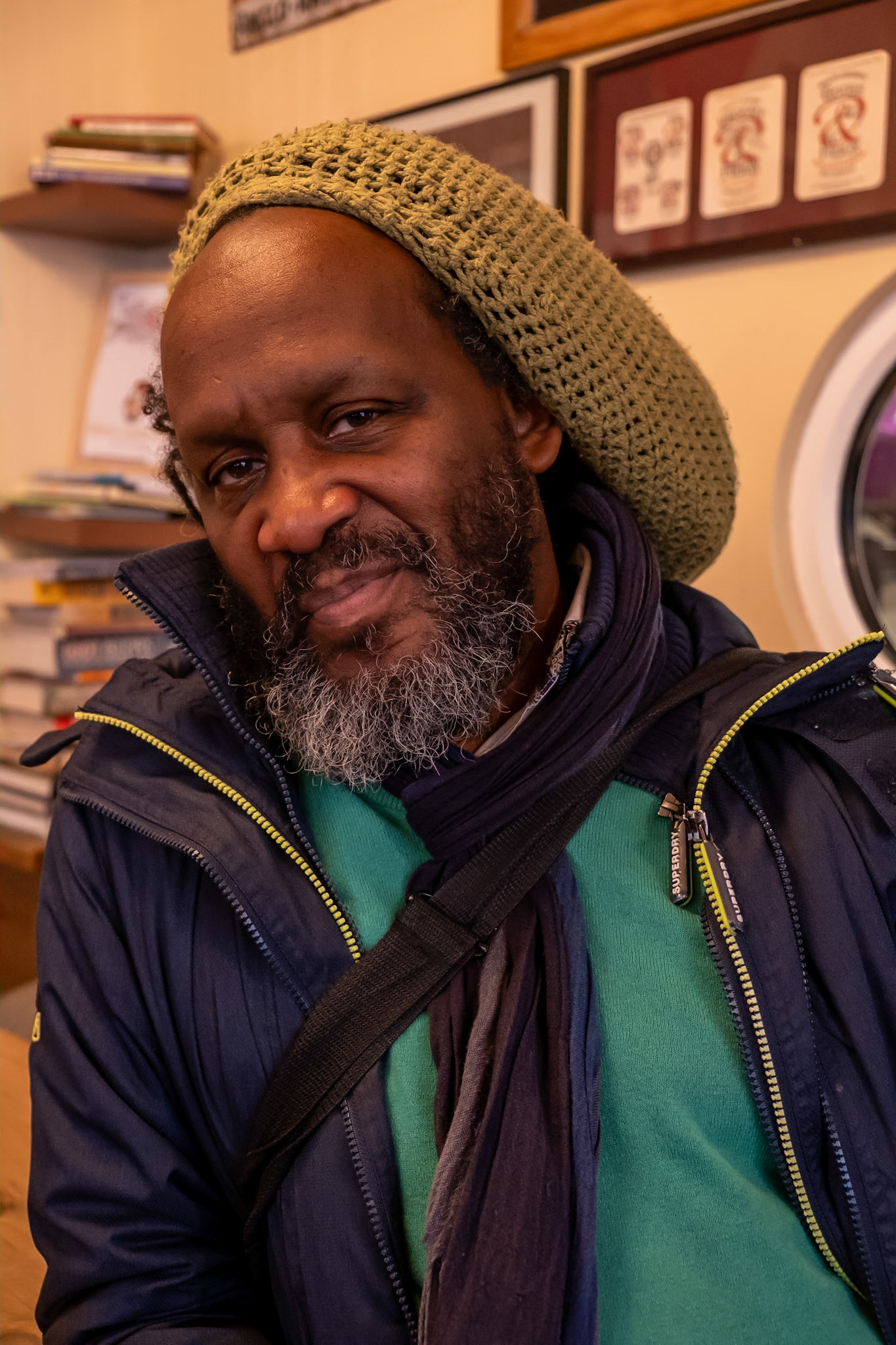 Tyrone, a chef. At the Just Reproach Micropub, King Street, Deal, 26th November, 2023.