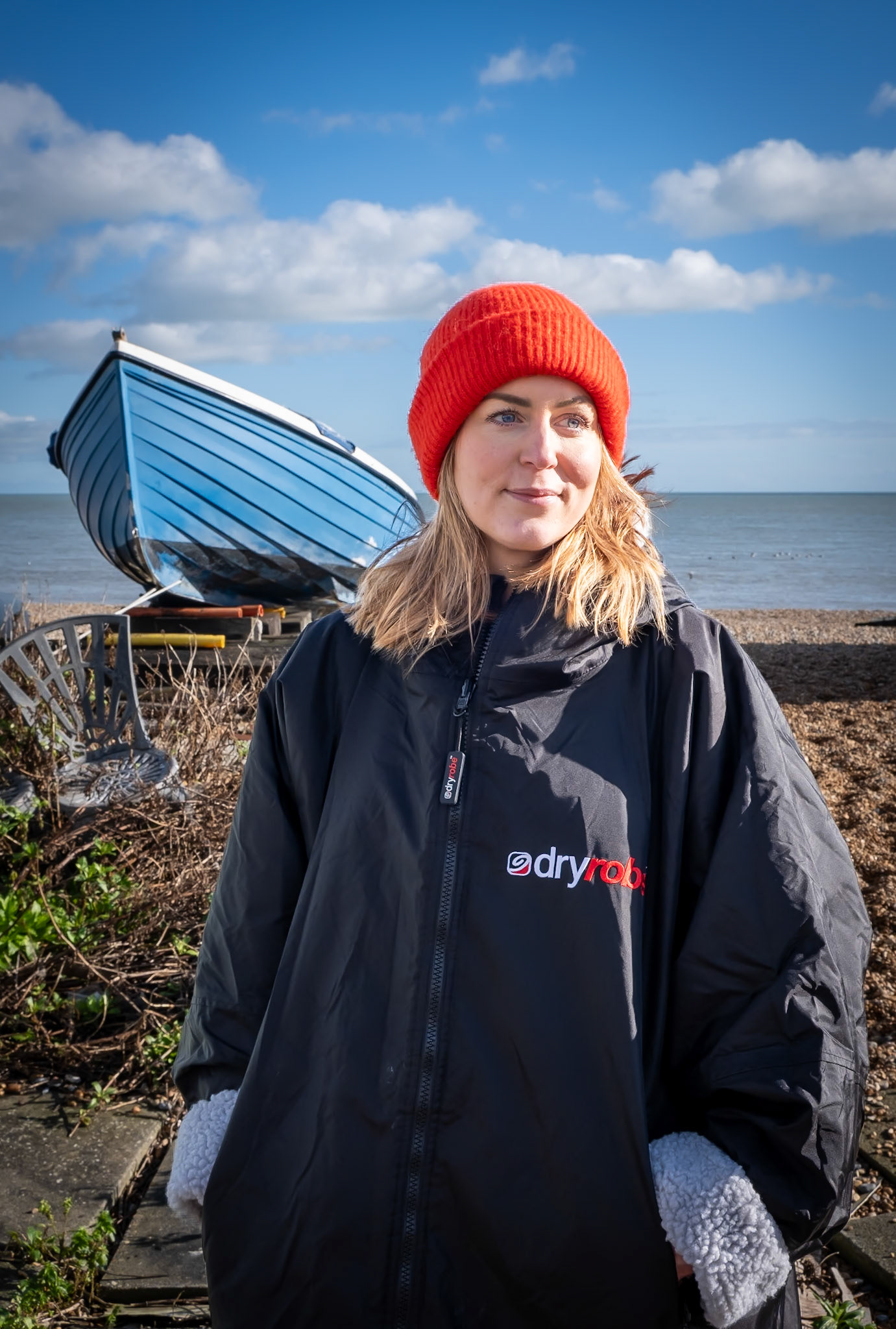 Anna a swimmer at Deal Beach and a psychotherapist.