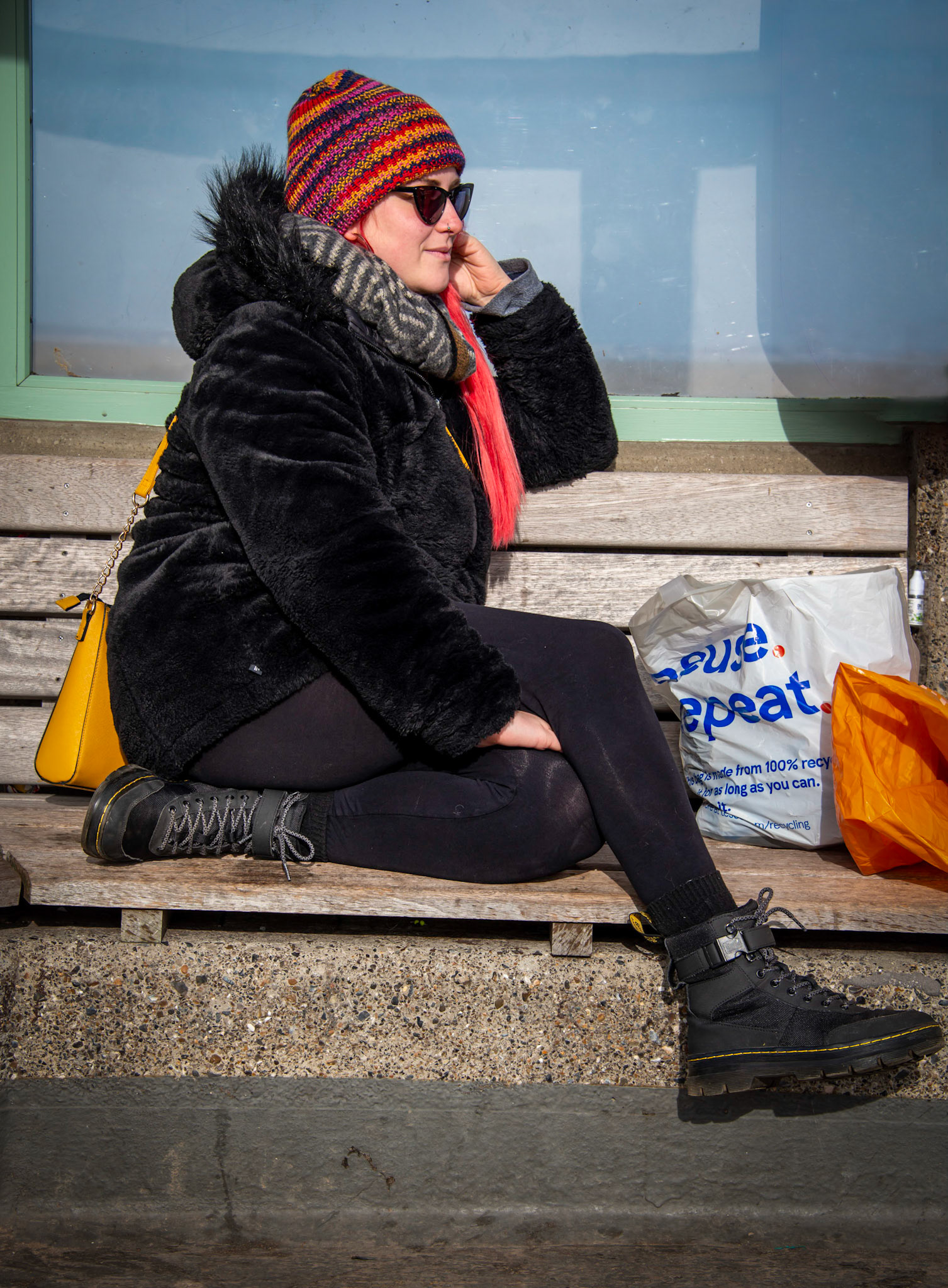 Lauren, a teacher in Folkstone, on the Pier.