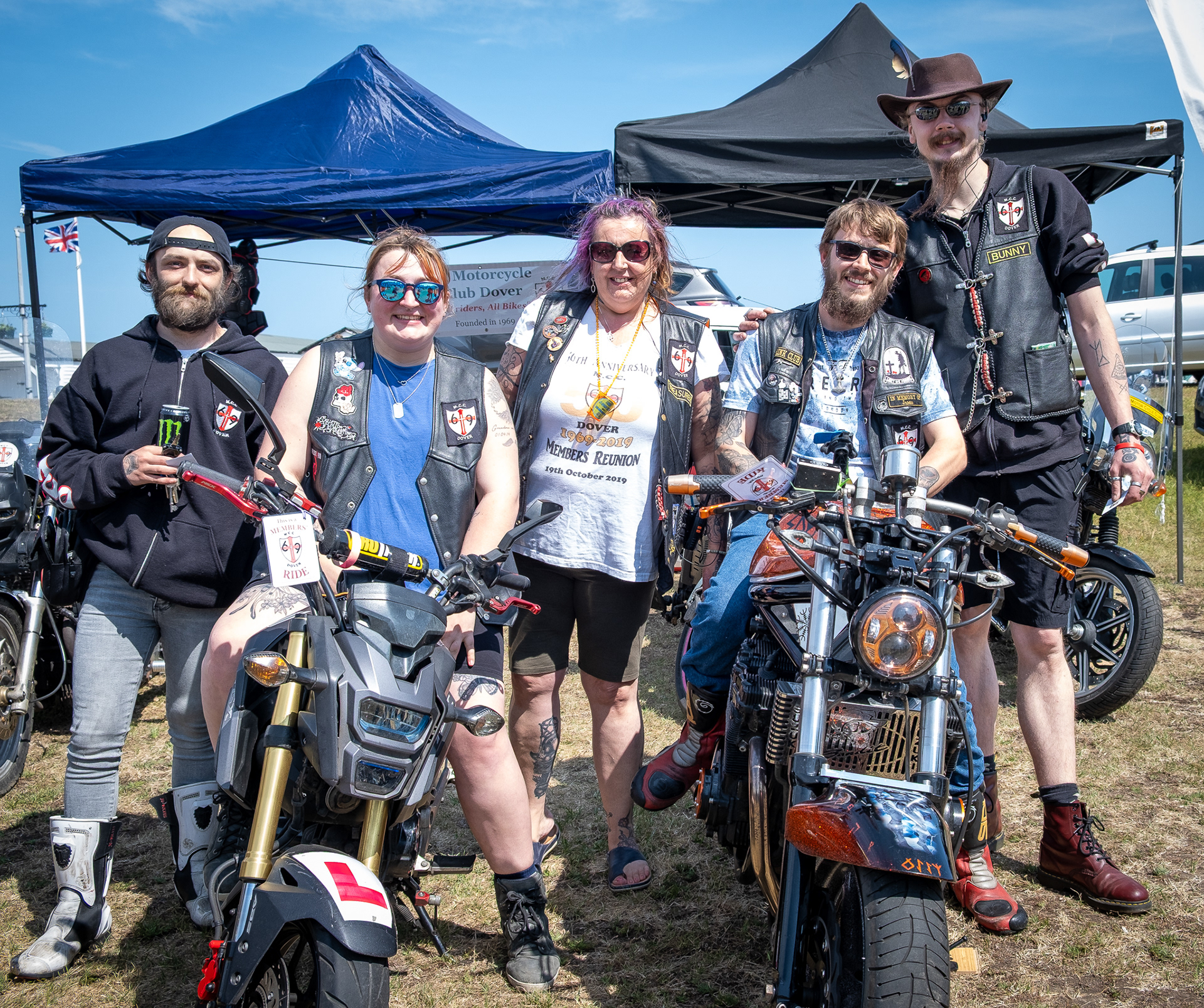 Riders at the Walmer Motorbike Show, 14th June.