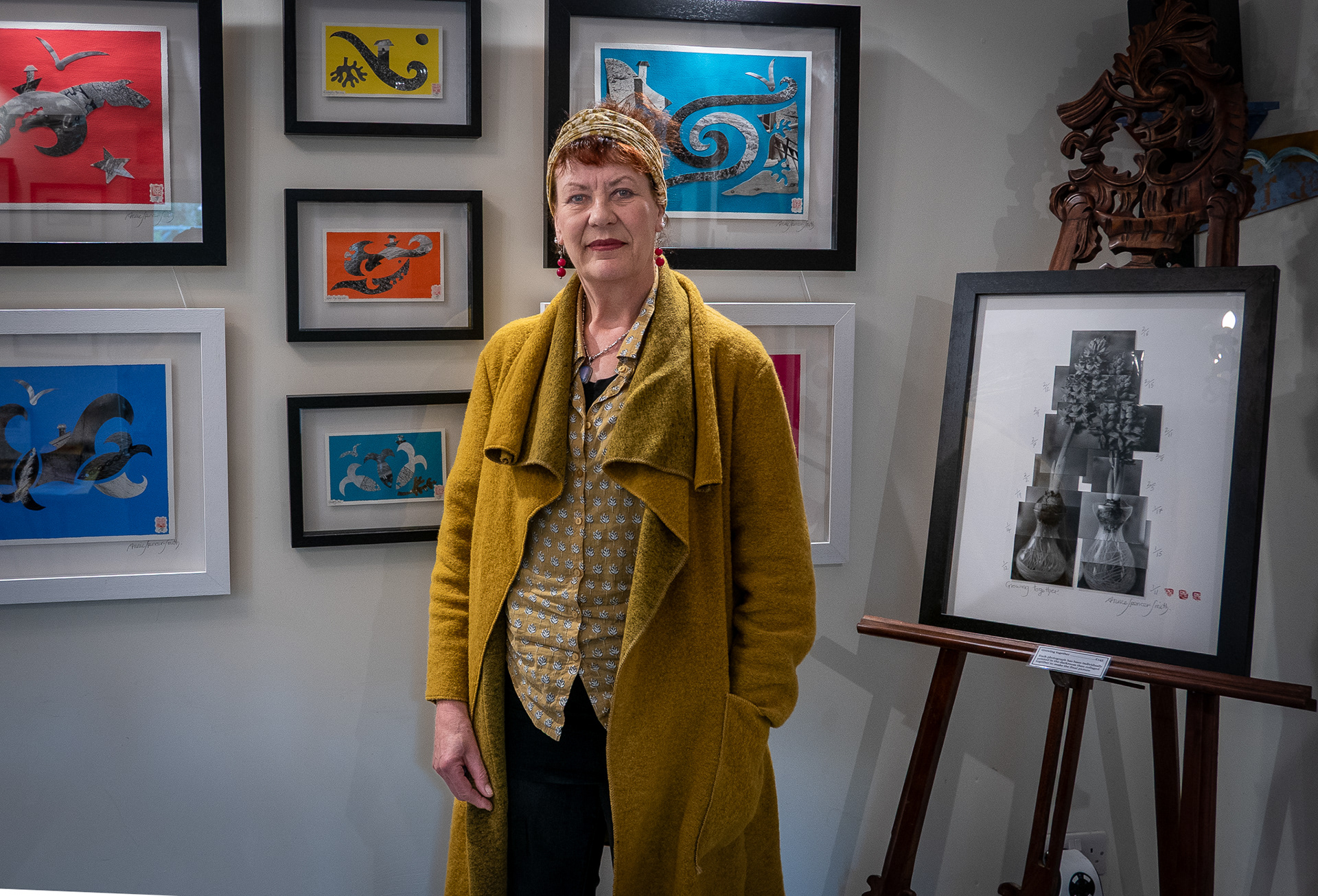 Annie Spencer-Smith is an artist working with both digital and analogue photography combining double exposure images with cyanotype printing methods, collage and subtle hand colouring. I find her skilful compositions both haunting and emotional.