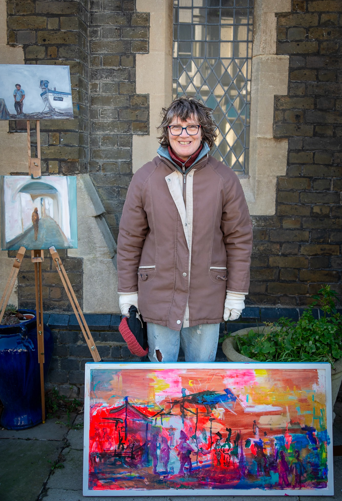 Fay, a painter, Landmark Centre, High Street, 1st February, 2025.